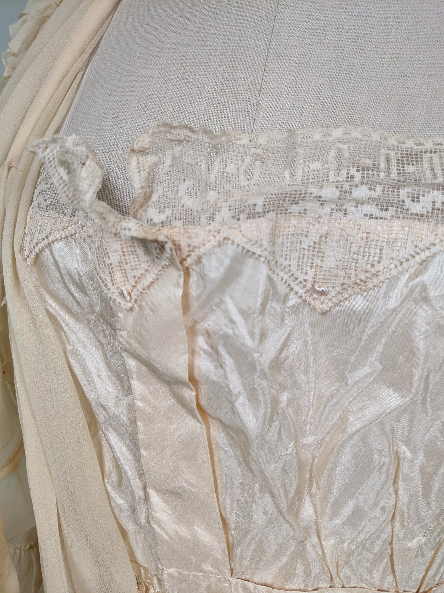 1910s Silk Chiffon Dress | Study / Display