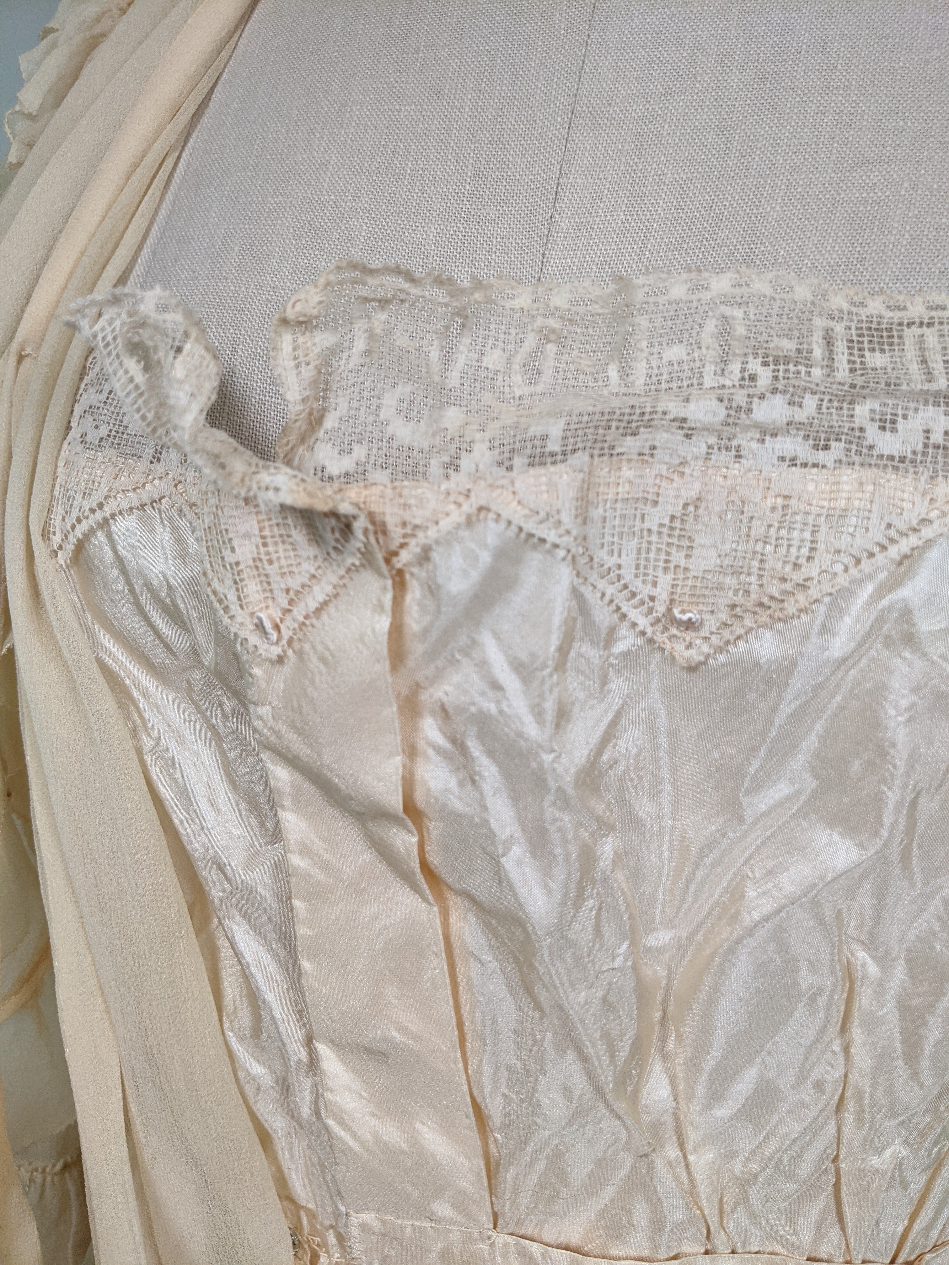 1910s Silk Chiffon Dress | Study / Display