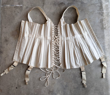 1910s Deadstock Ferris Corset | Sz 28