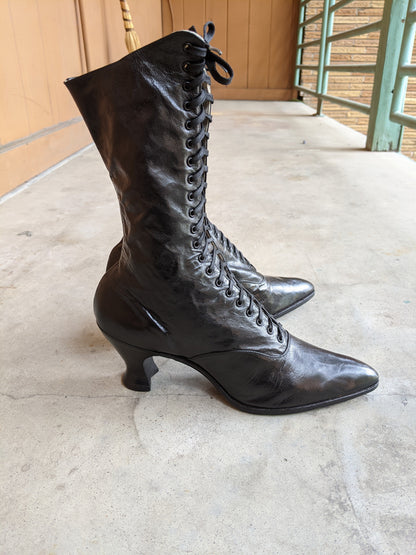 1920s Louis Heel Deadstock Boots | Approx Sz 7-7.5