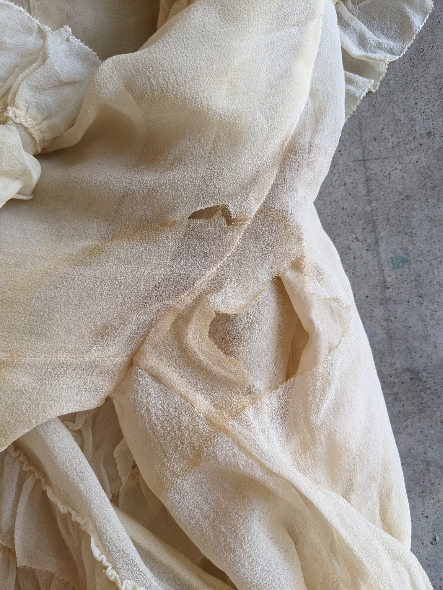 1910s Silk Chiffon Dress | Study / Display