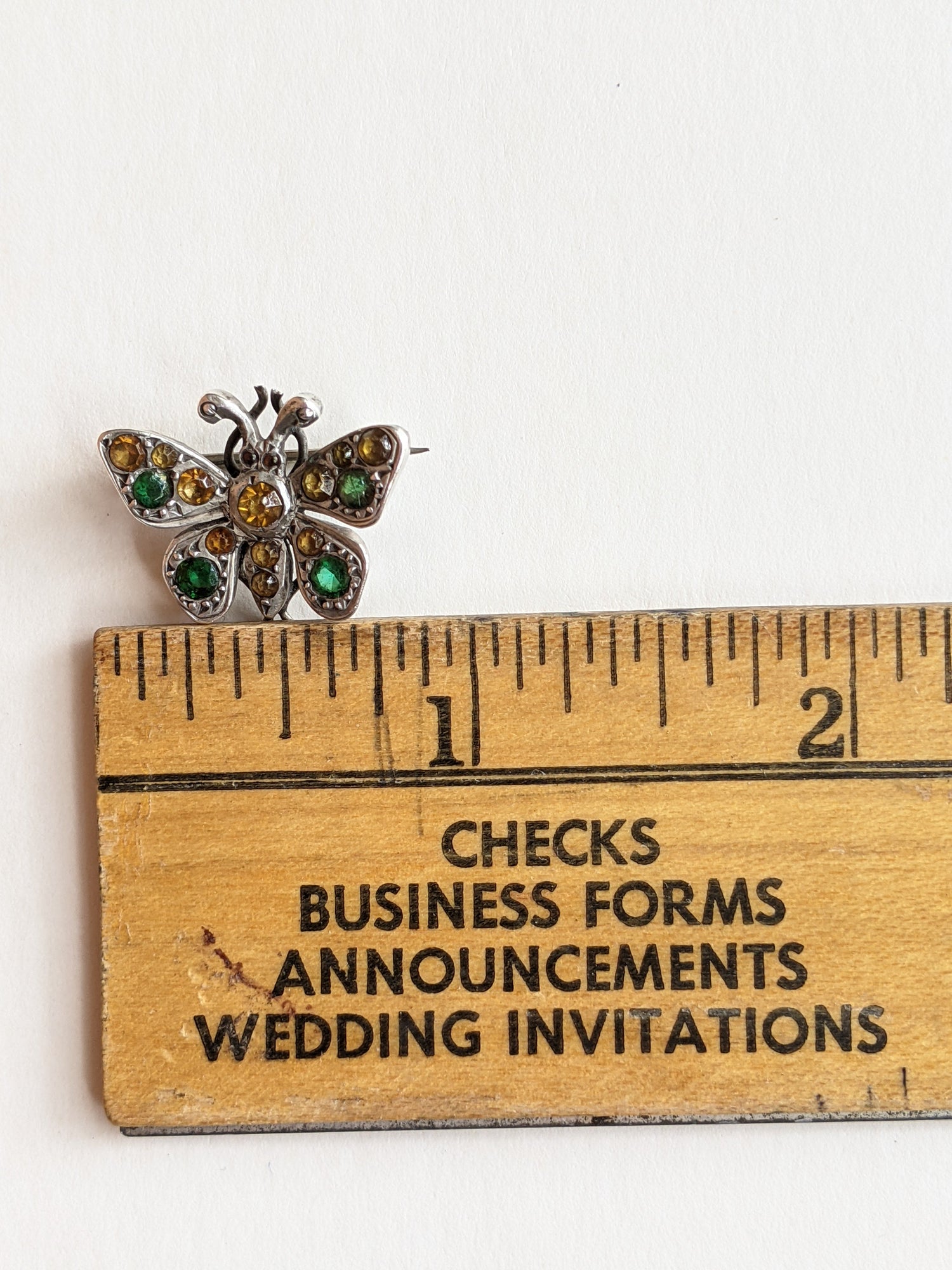 1900s Sterling Silver Butterfly Brooch