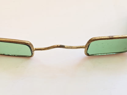 19th C. Green Tinted 4-Lens Eyeglasses