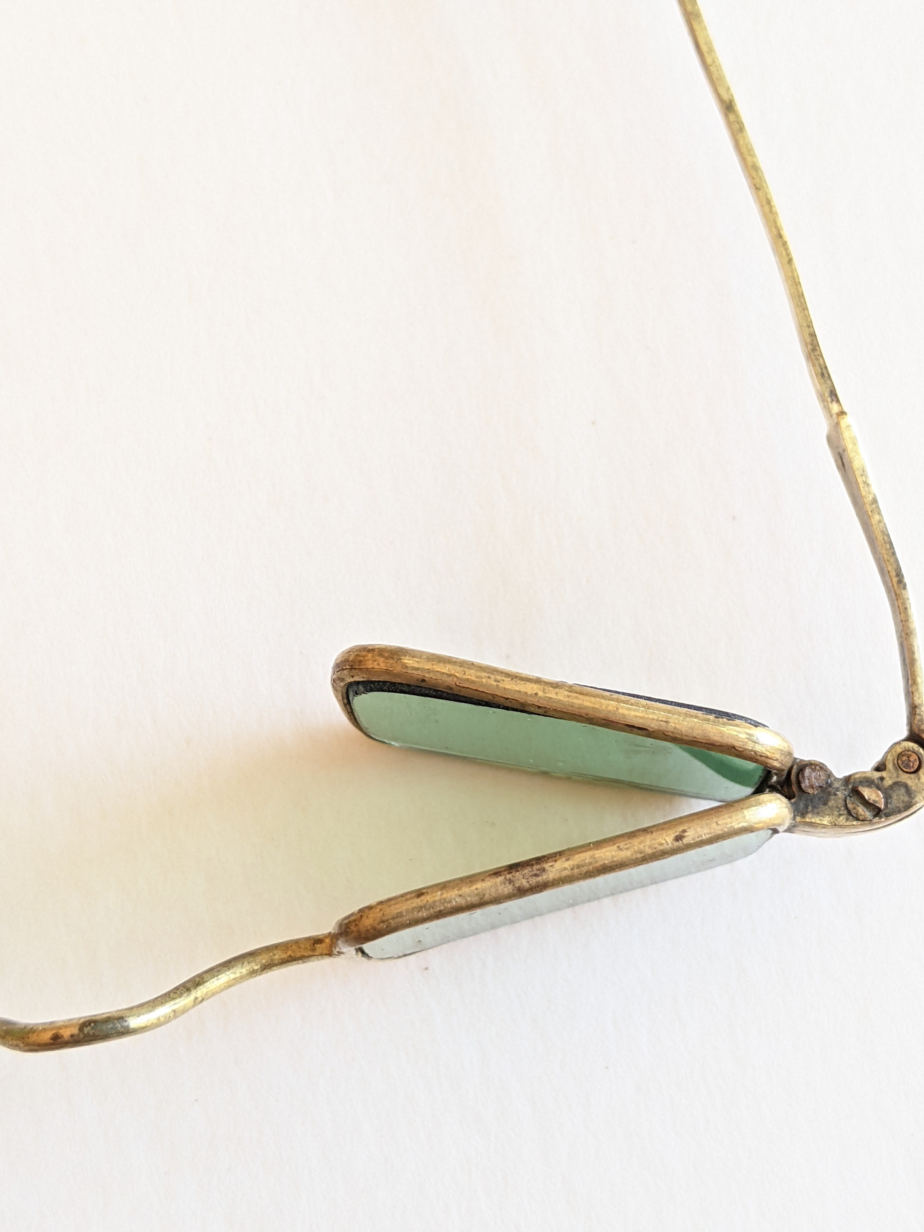 19th C. Green Tinted 4-Lens Eyeglasses