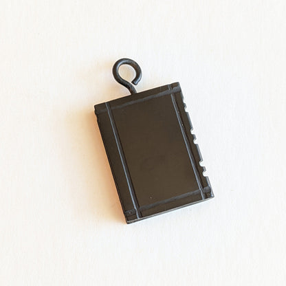 Victorian Whitby Jet Book Pendant
