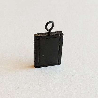 Victorian Whitby Jet Book Pendant
