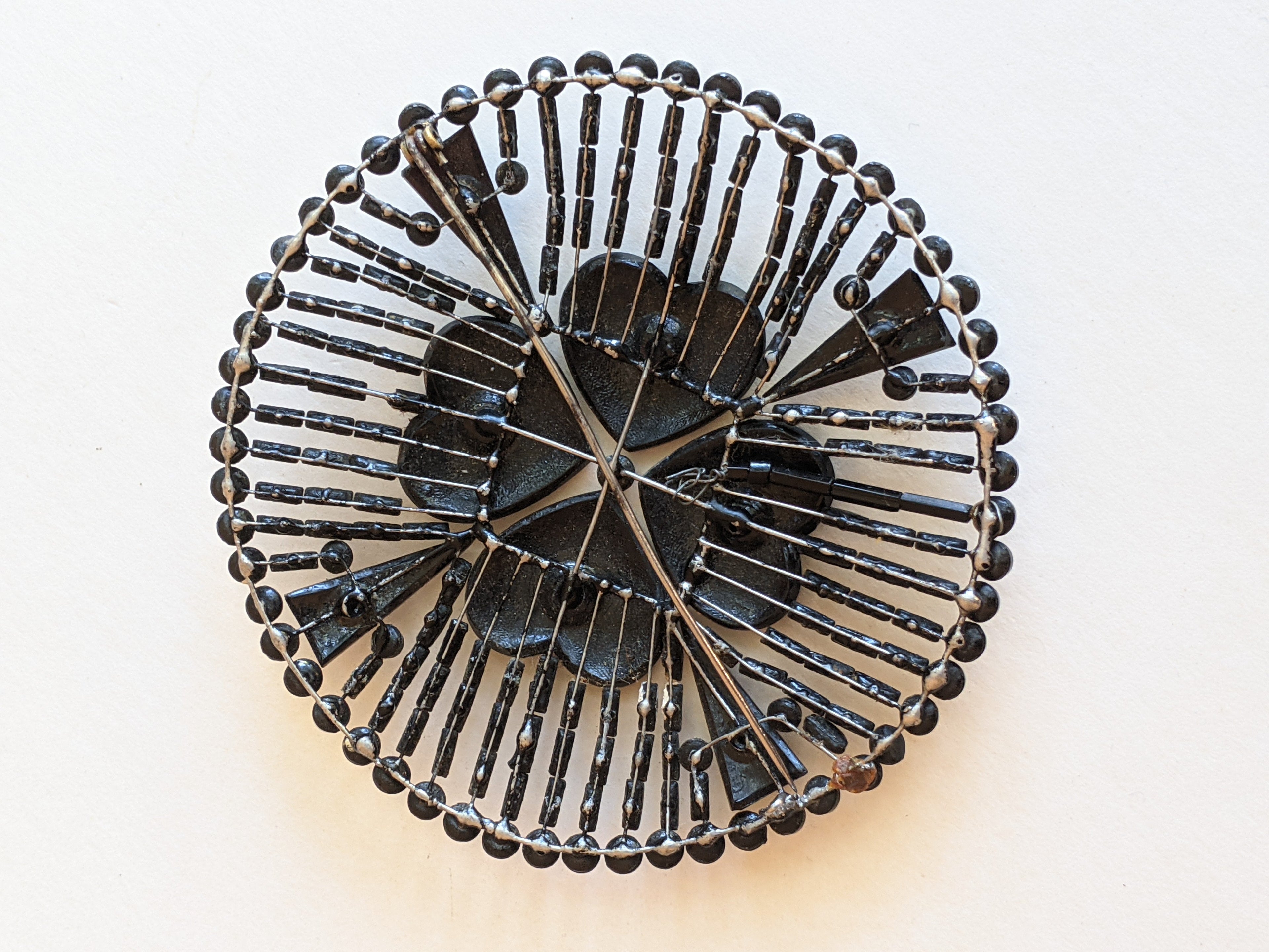 1900s-1910s Large French Jet Brooch