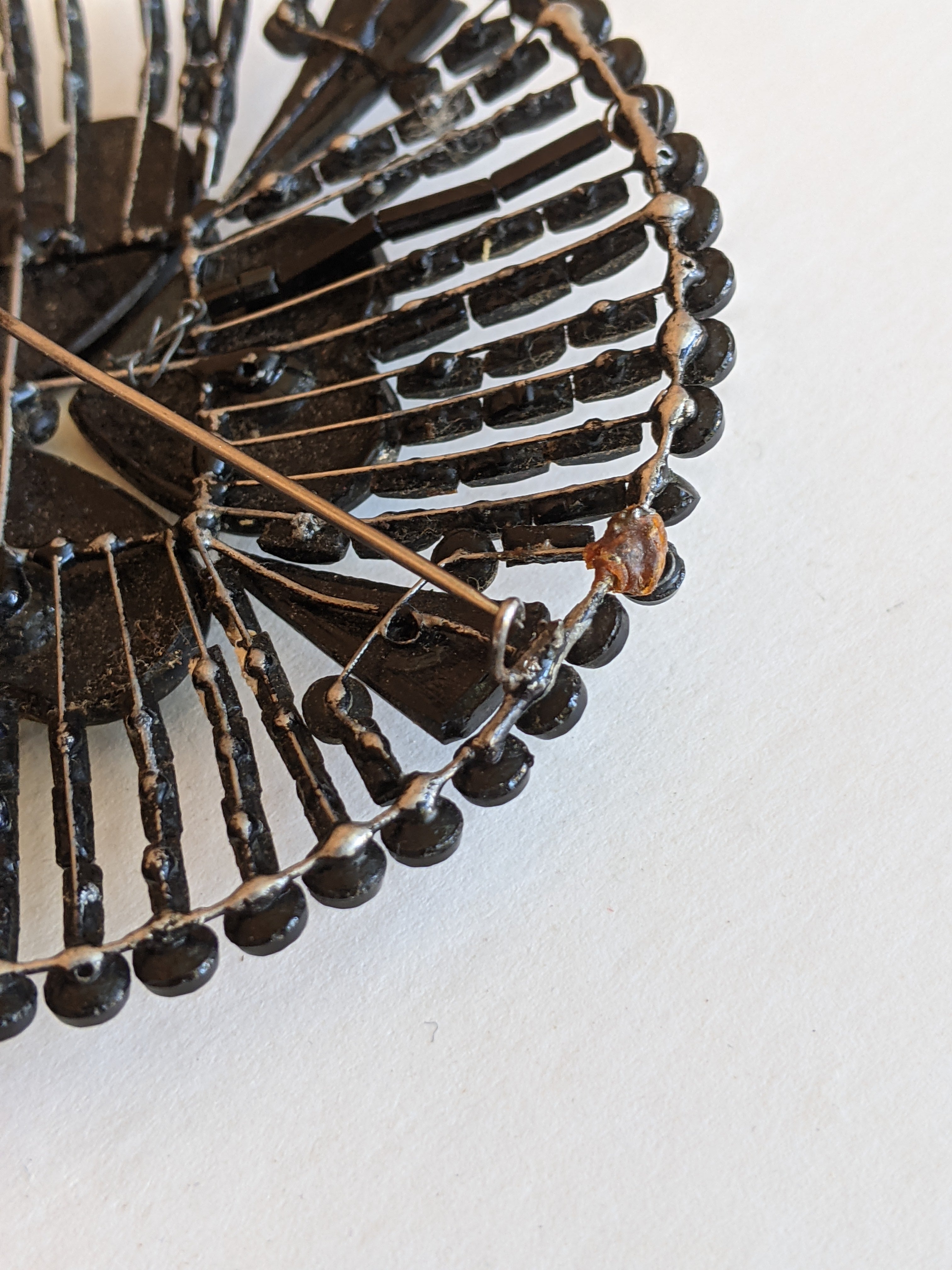 1900s-1910s Large French Jet Brooch