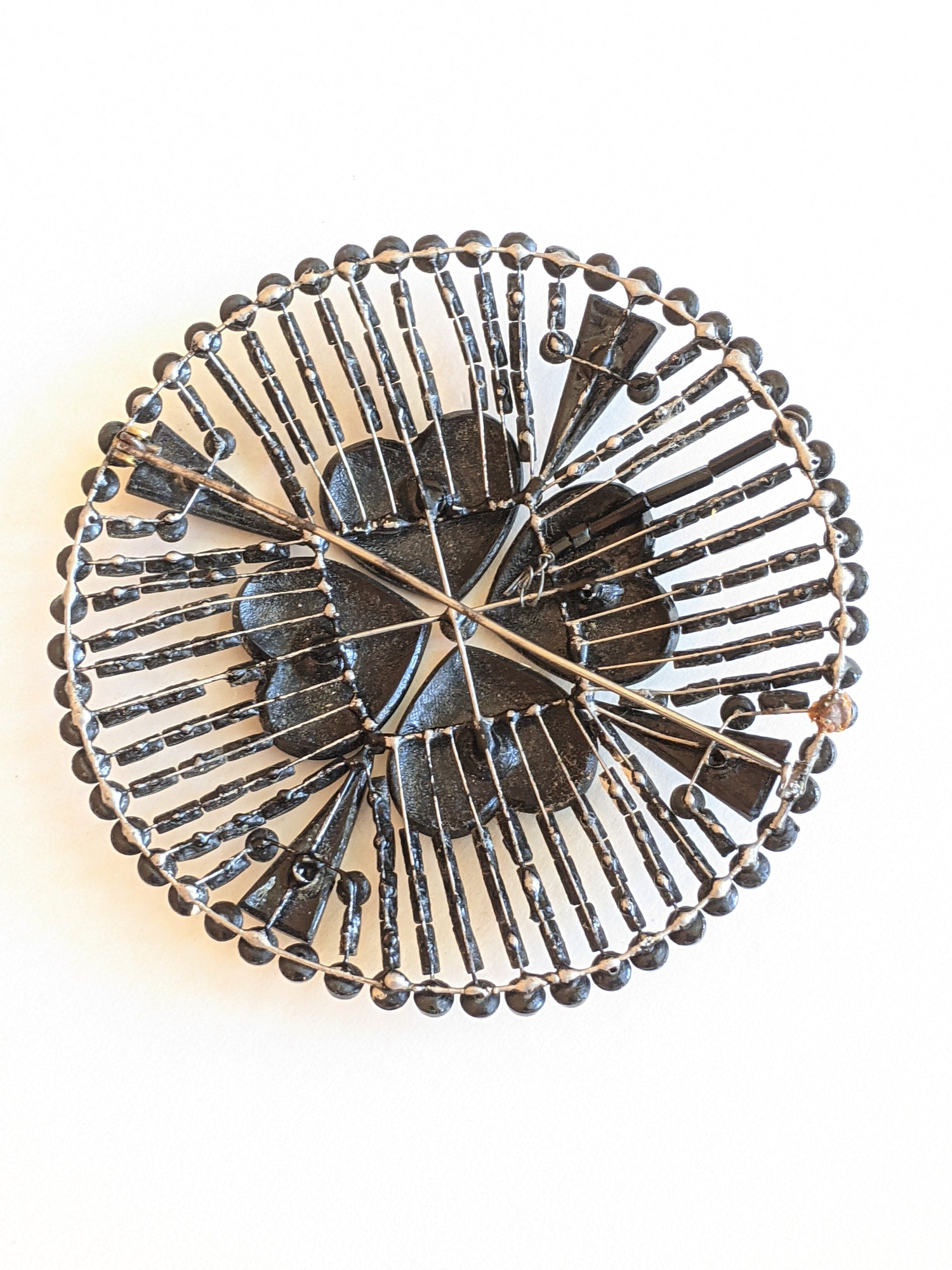 1900s-1910s Large French Jet Brooch