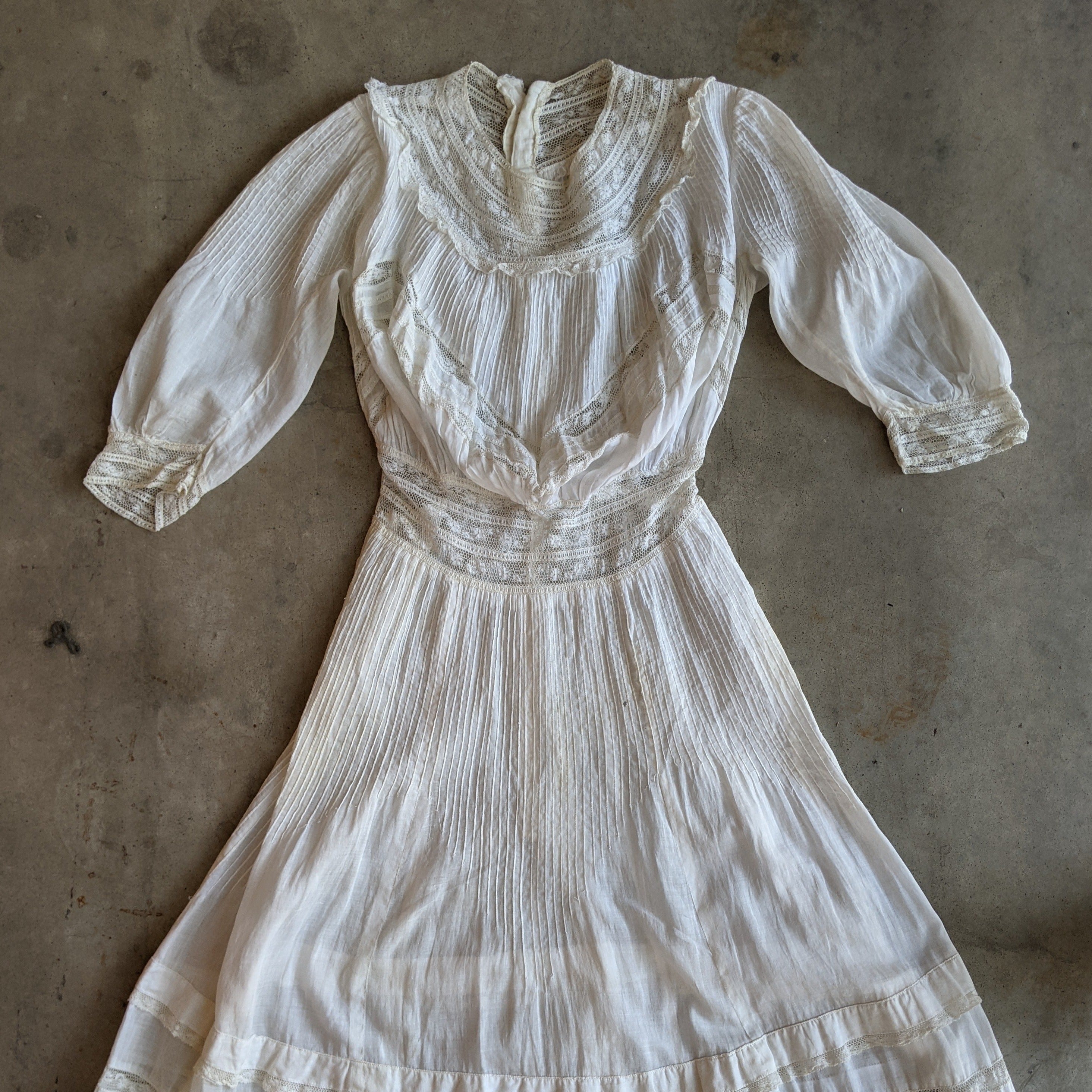 1900s Lingerie Dress | 23" Waist