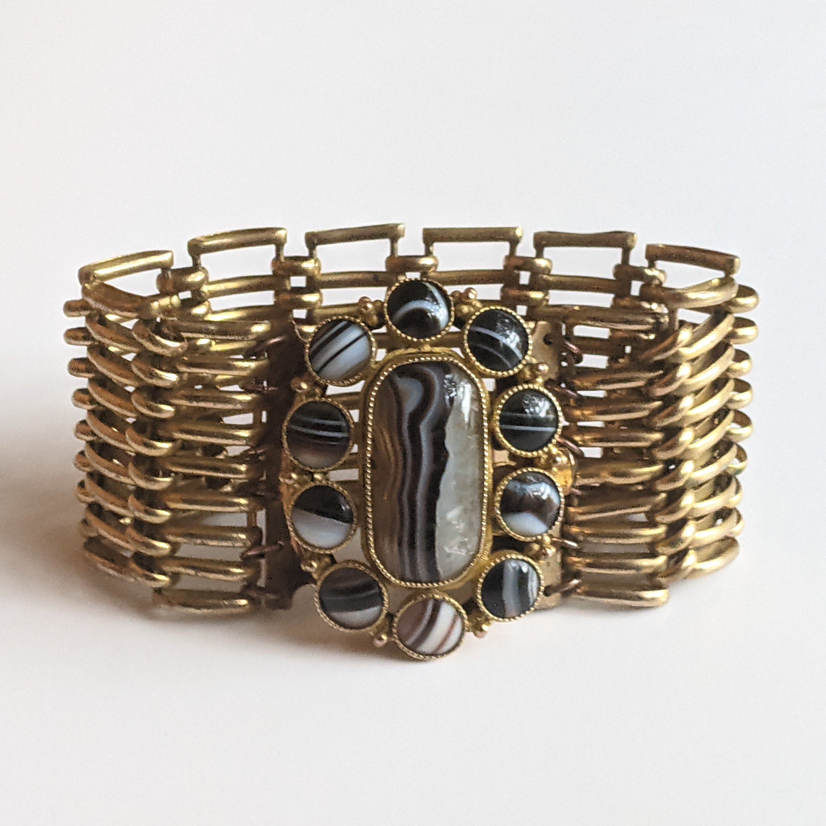 19th c. Scottish Agate Bracelet