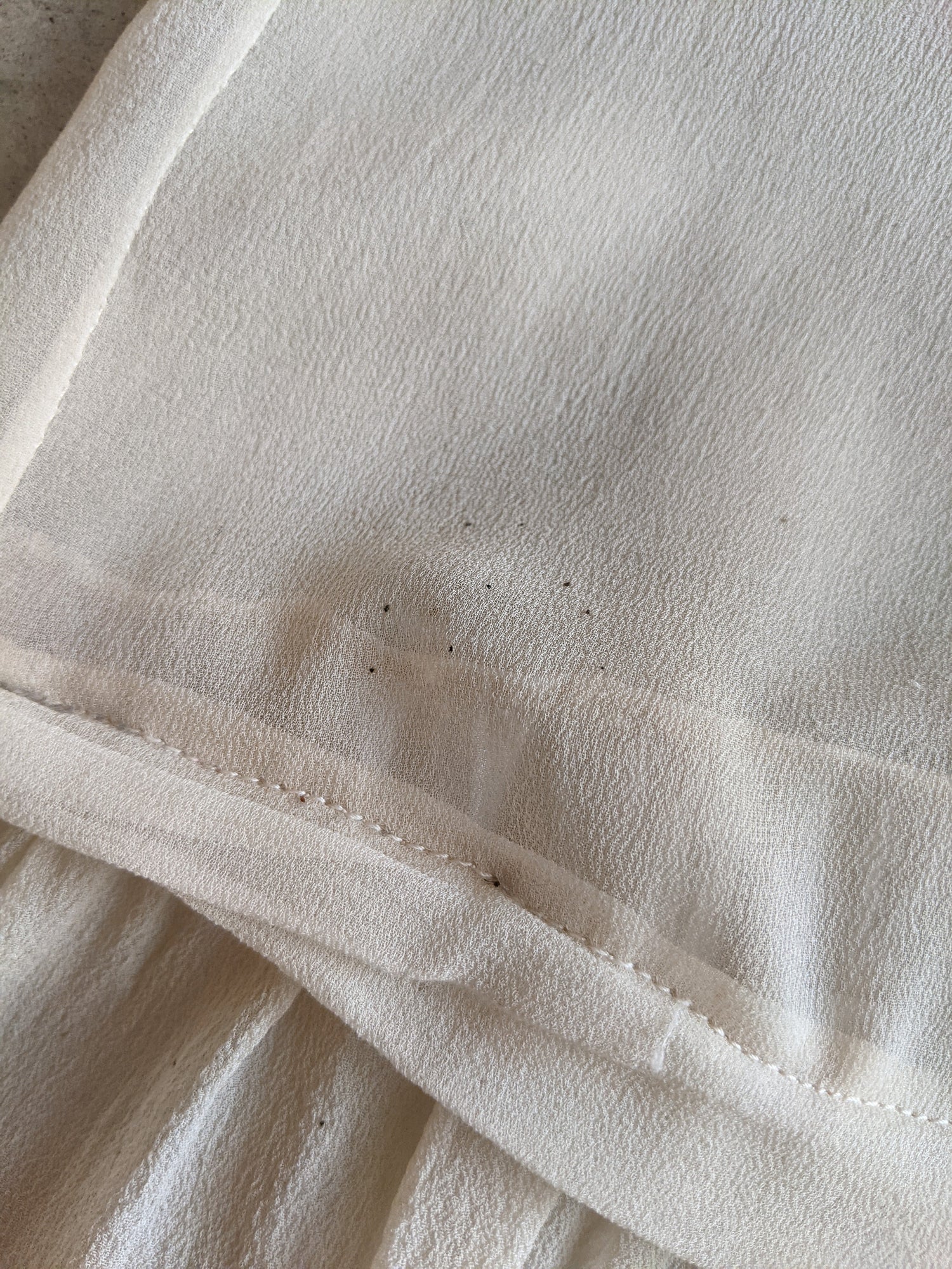 1920s Silk Chiffon Dress | Sz L