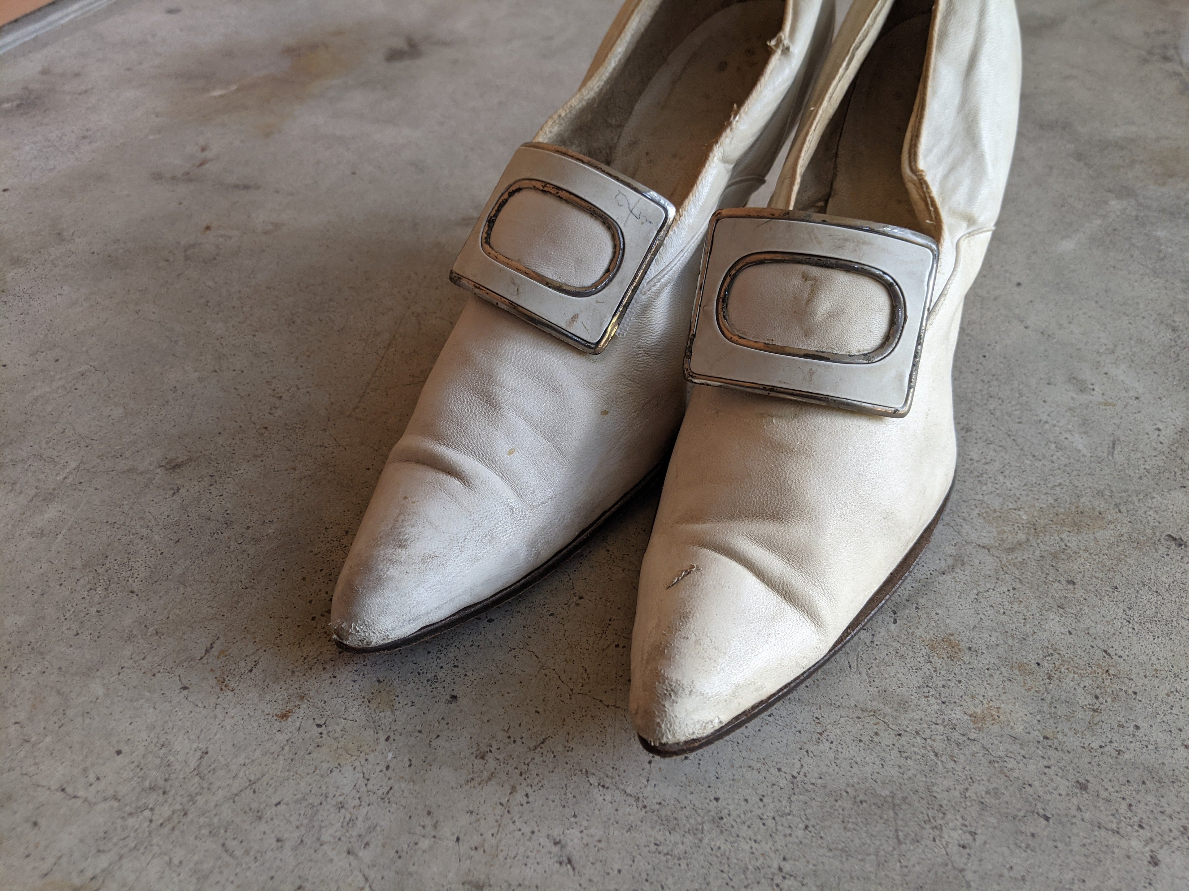 1920s Pointed Heels | Approx 6.5-7