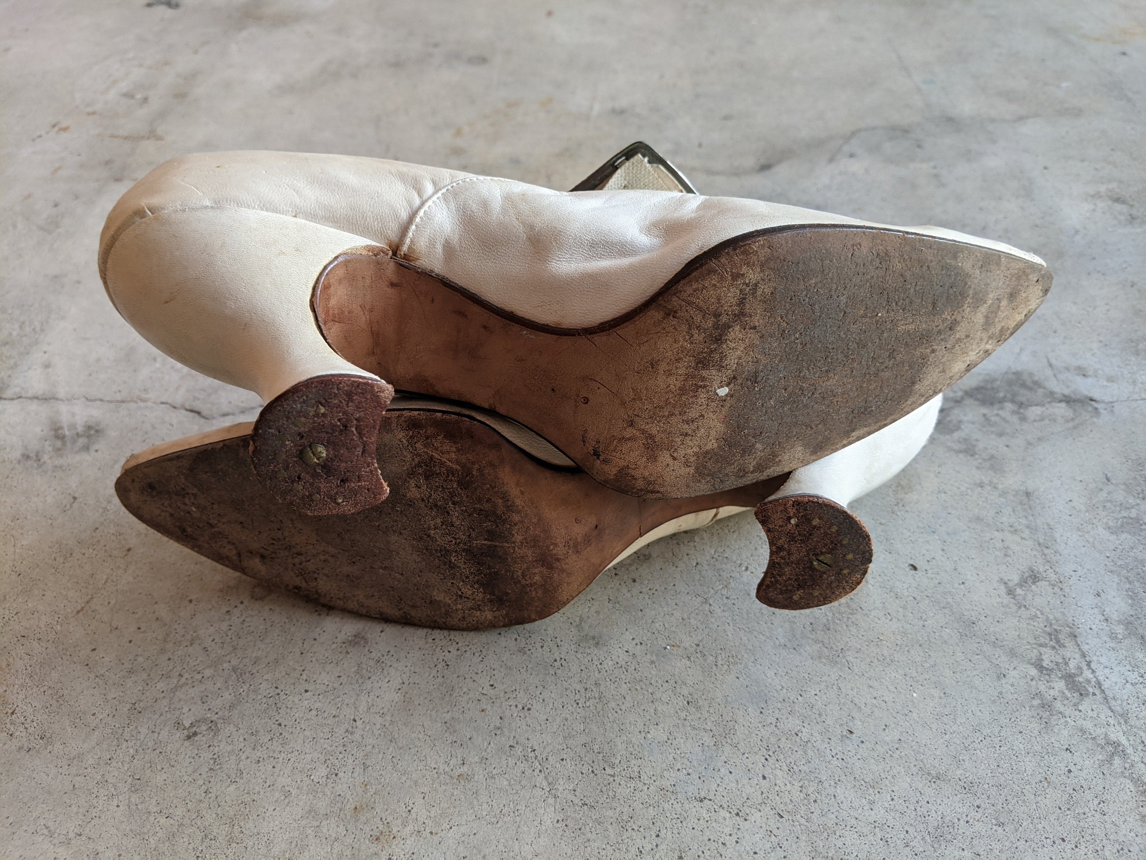 1920s Pointed Heels | Approx 6.5-7