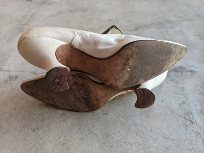 1920s Pointed Heels | Approx 6.5-7