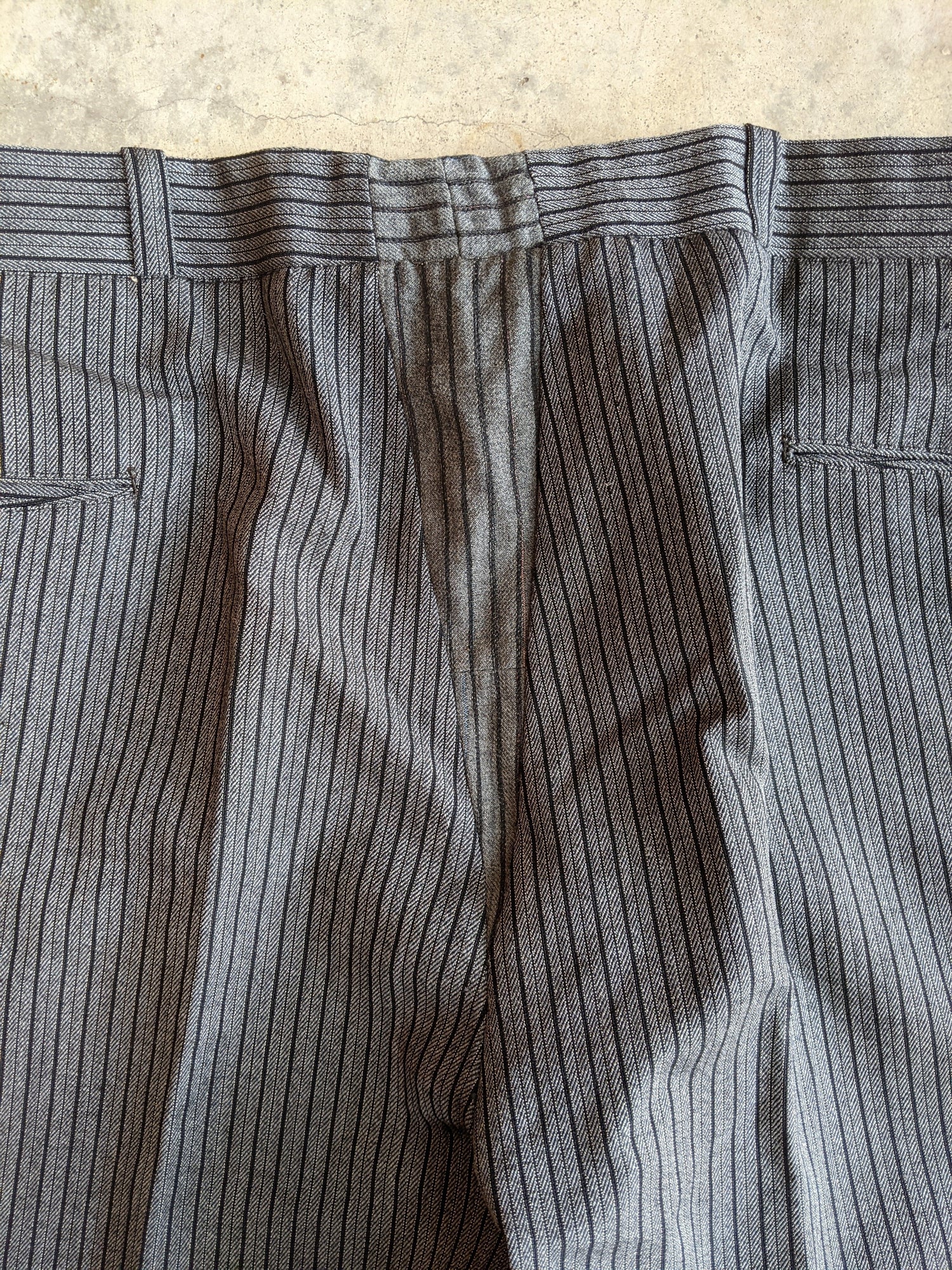 RESERVED | 2 Pair 1920s-1930s Striped Wool Trousers