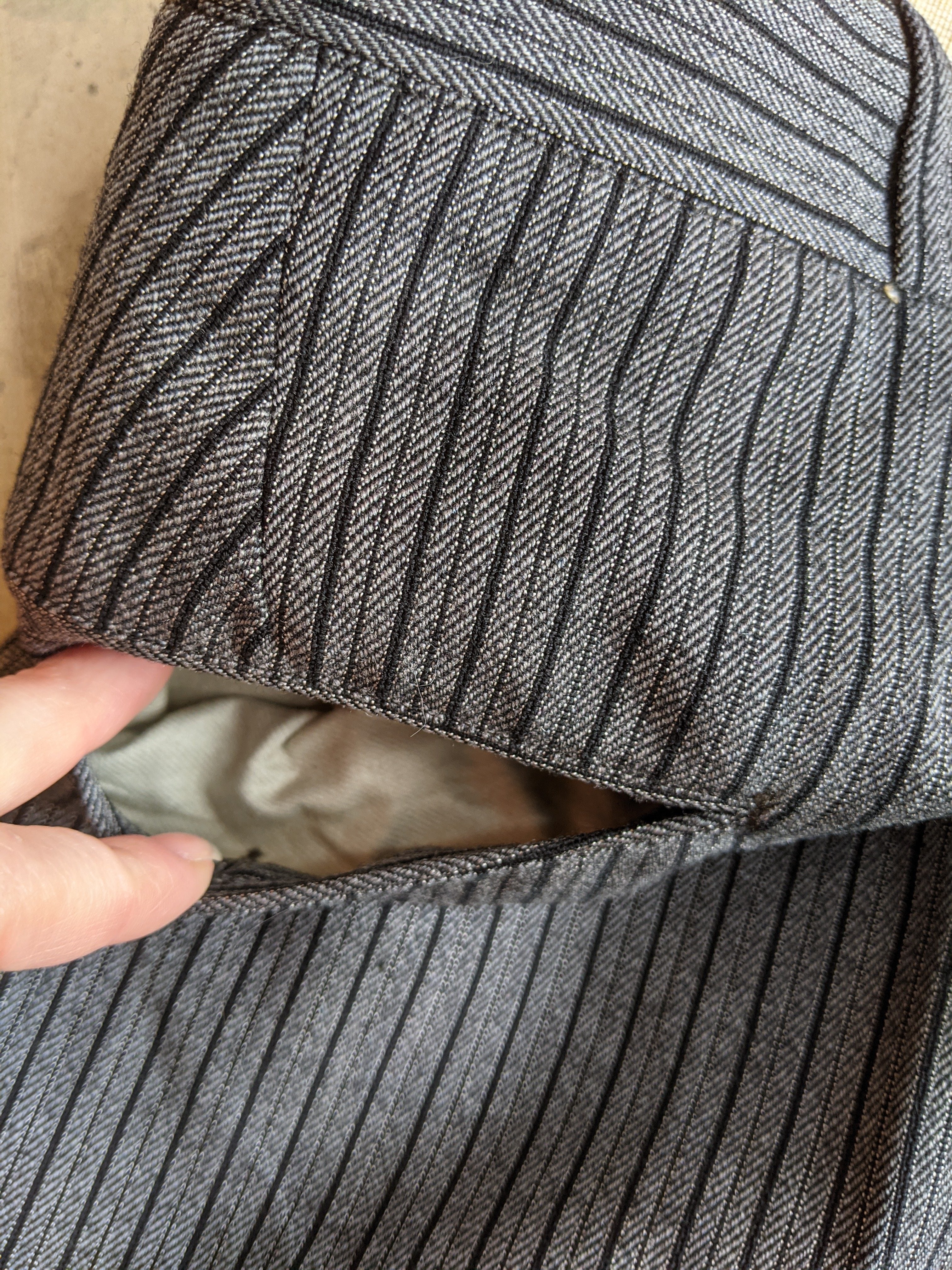 RESERVED | 2 Pair 1920s-1930s Striped Wool Trousers