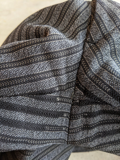 1920s-1930s Striped Wool Trousers | 39" Waist