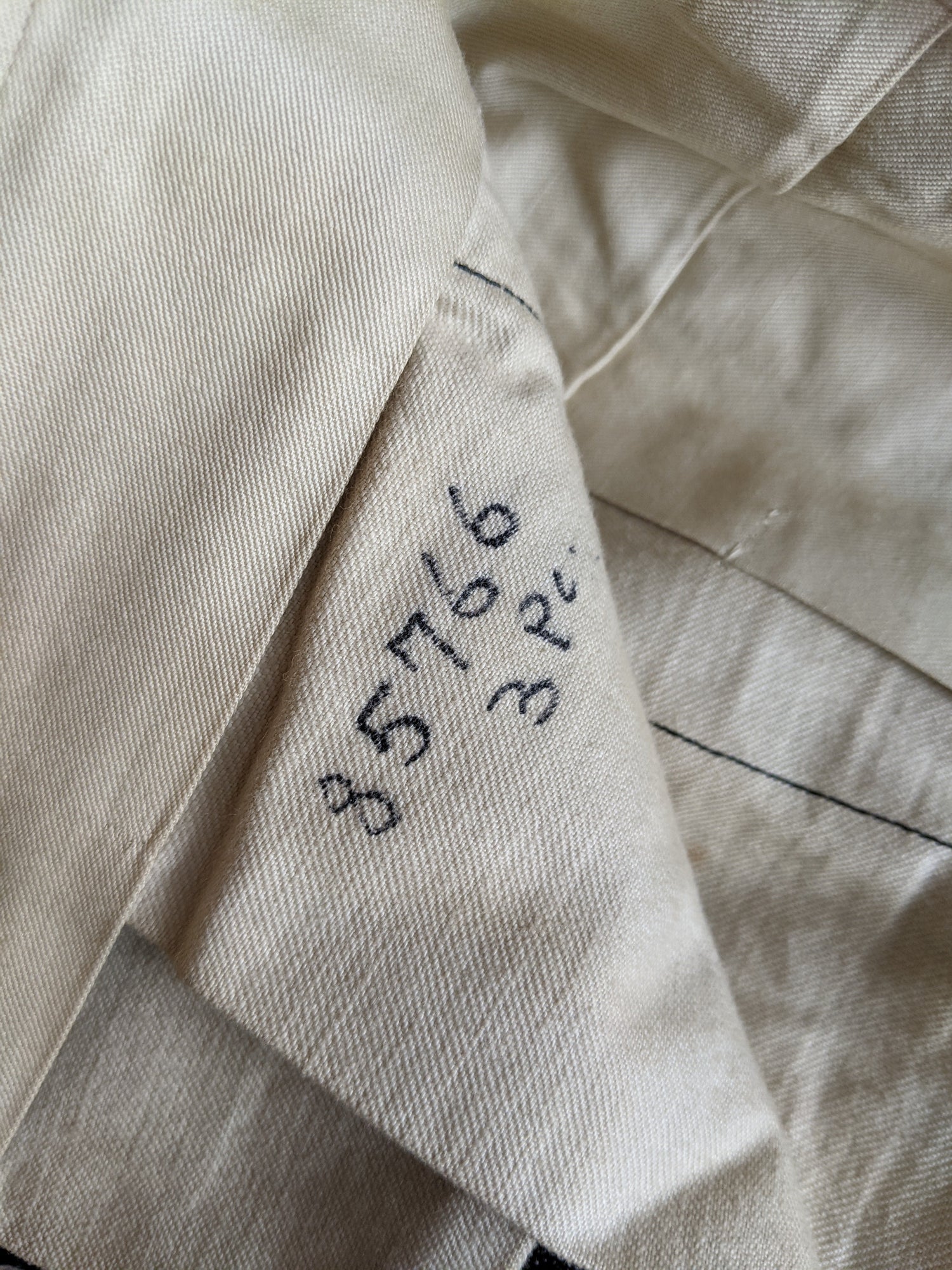 1920s-1930s Striped Wool Trousers | 39" Waist