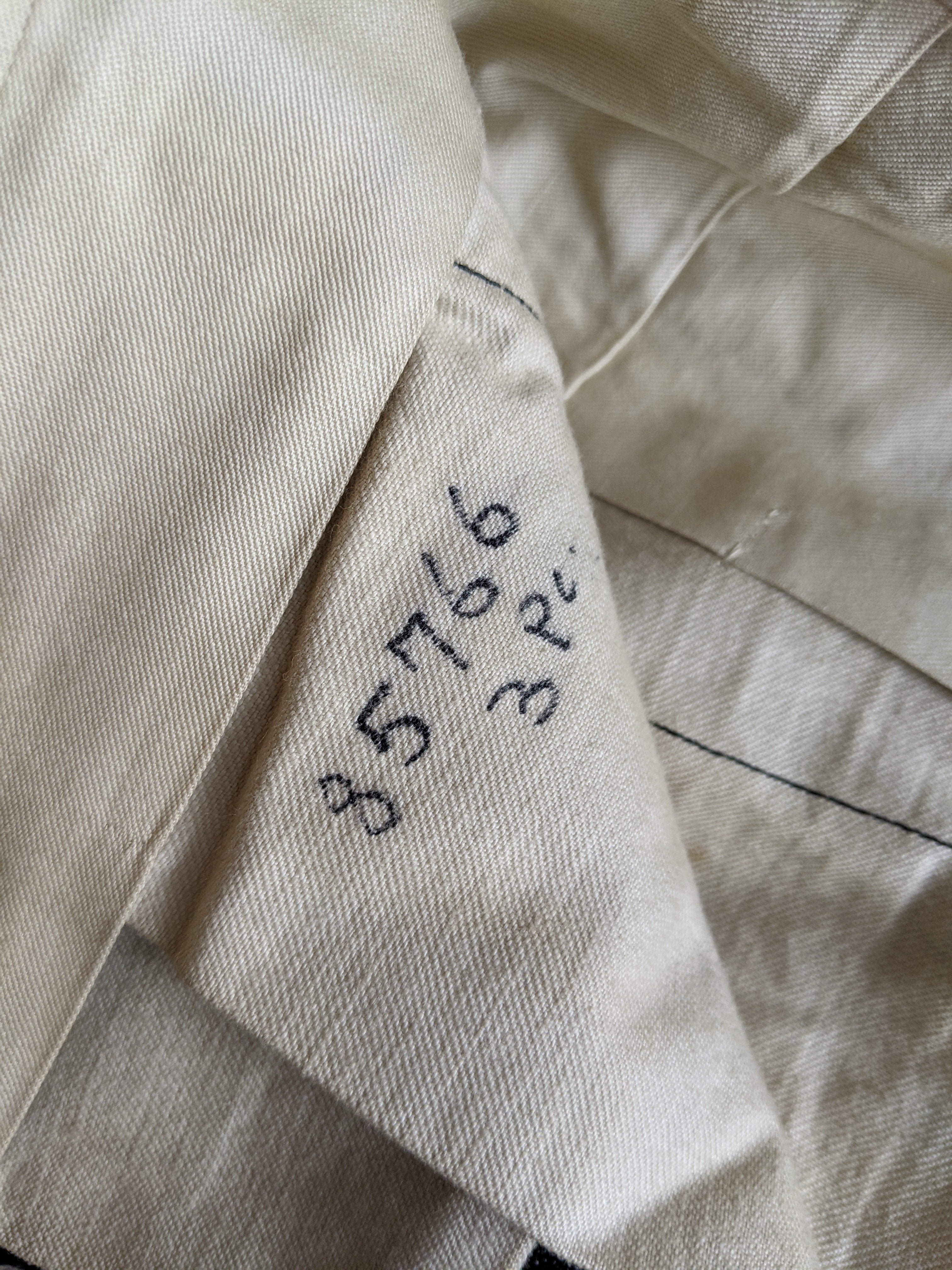 1920s-1930s Striped Wool Trousers | 39" Waist