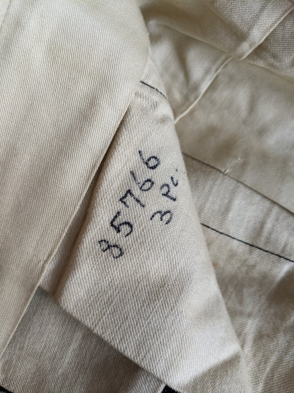 1920s-1930s Striped Wool Trousers | 39" Waist