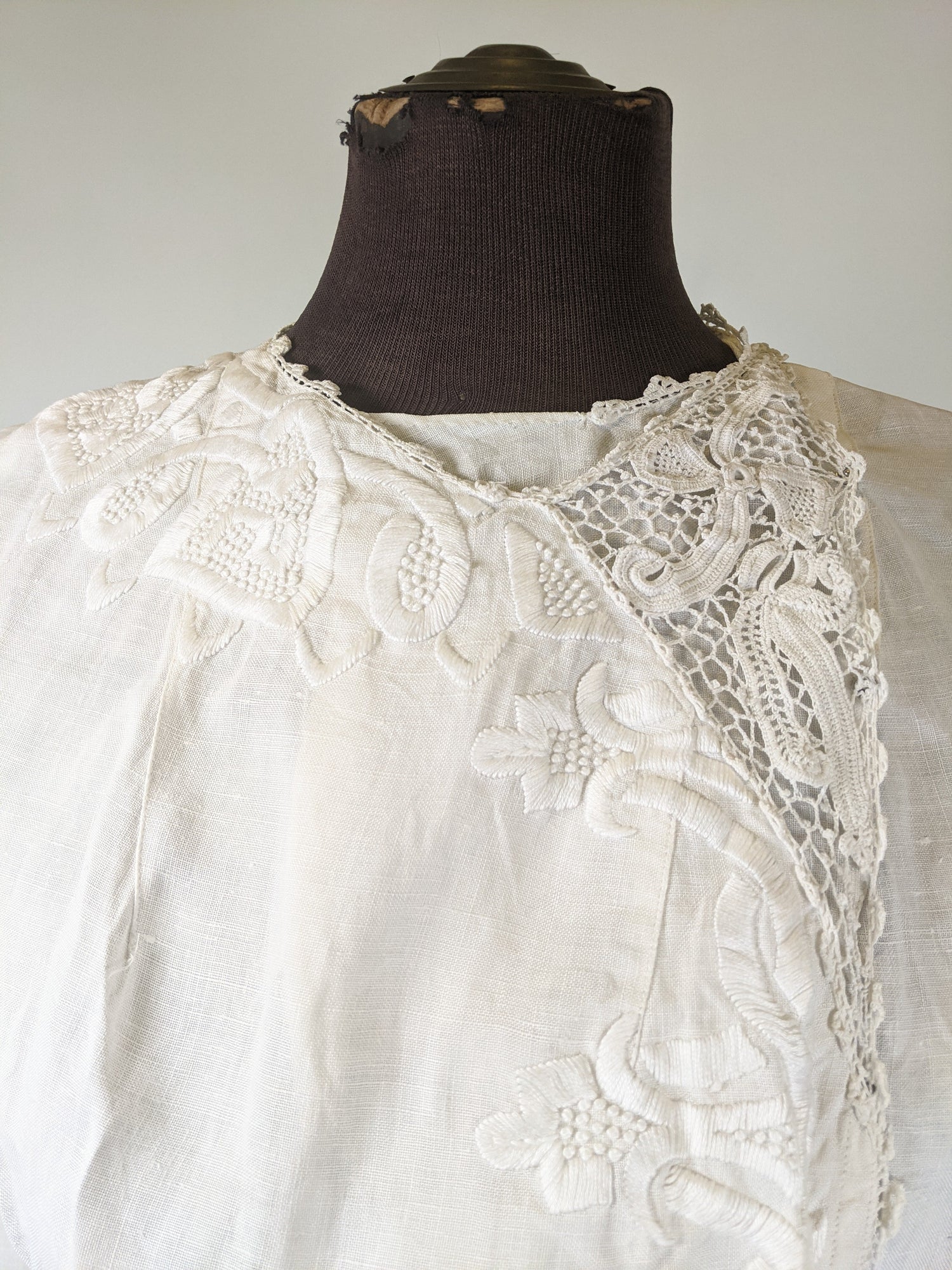 1900s-1910 White Linen Blouse