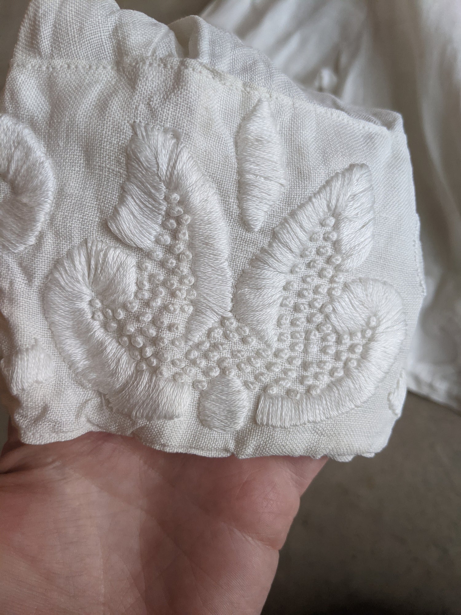 1900s-1910 White Linen Blouse