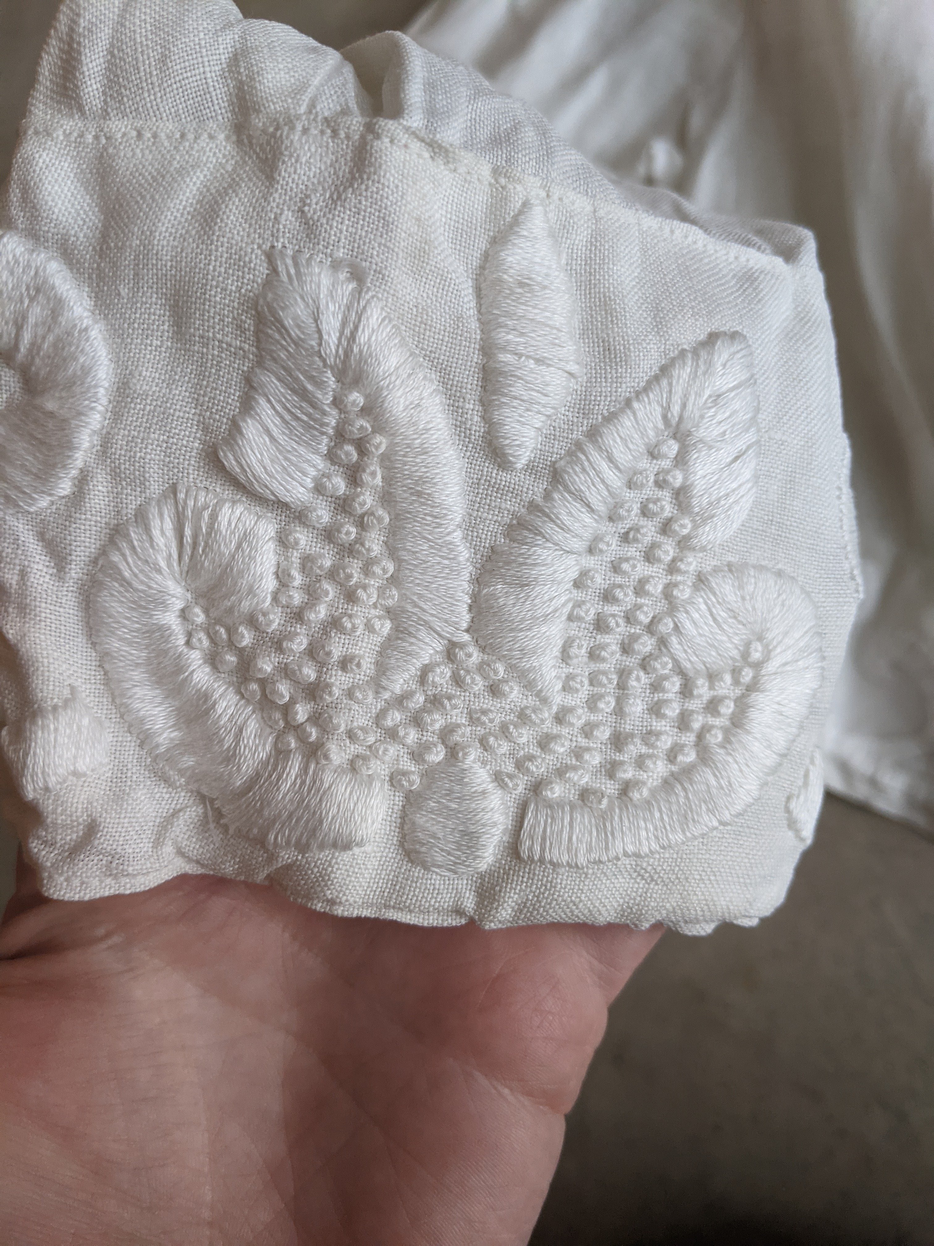 1900s-1910 White Linen Blouse