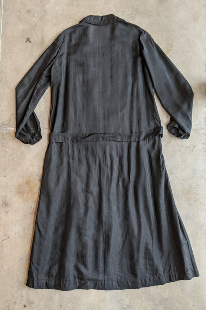 1920s Black Semi-Sheer Dress