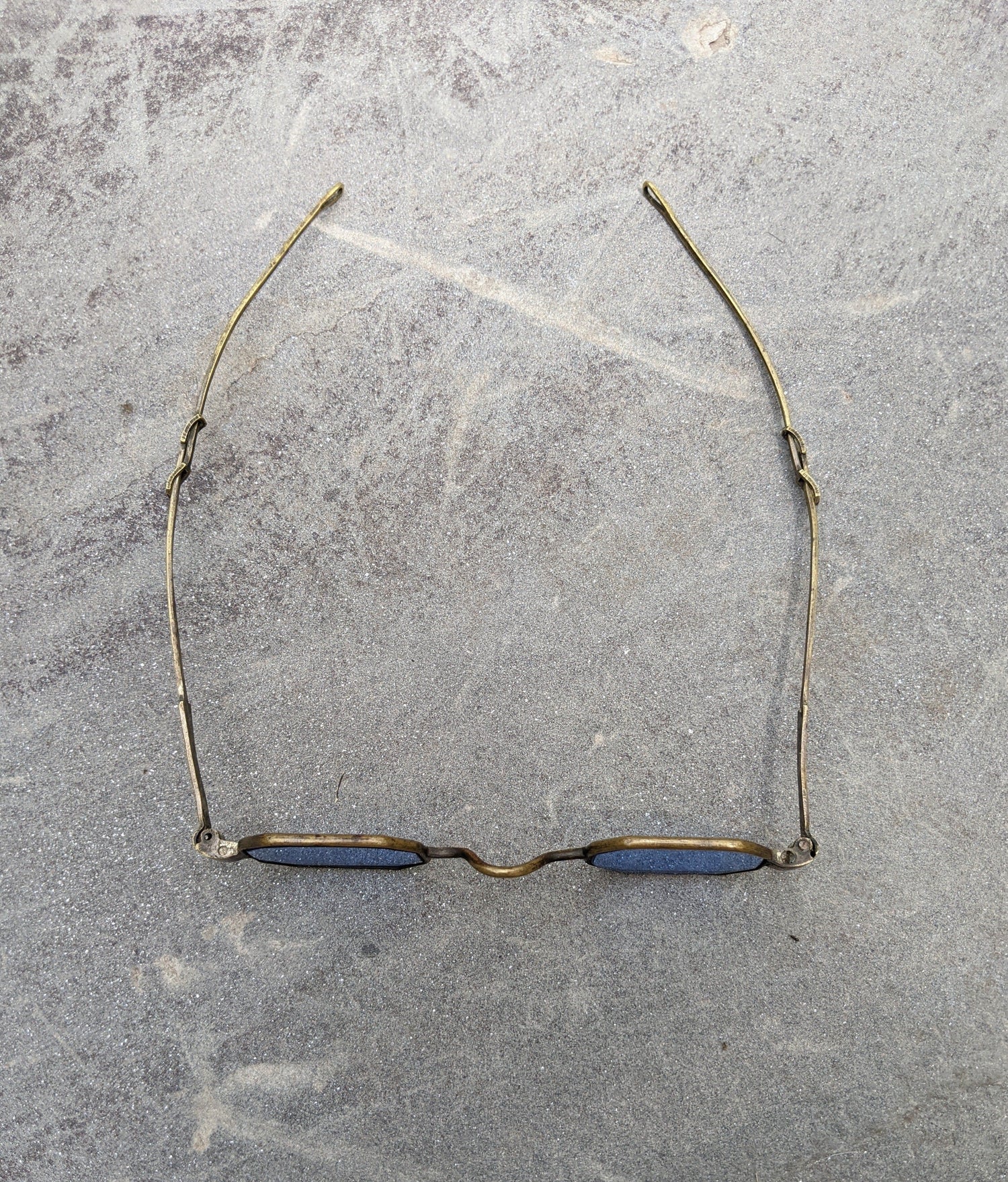 19th C. Blue Tinted Eyeglasses