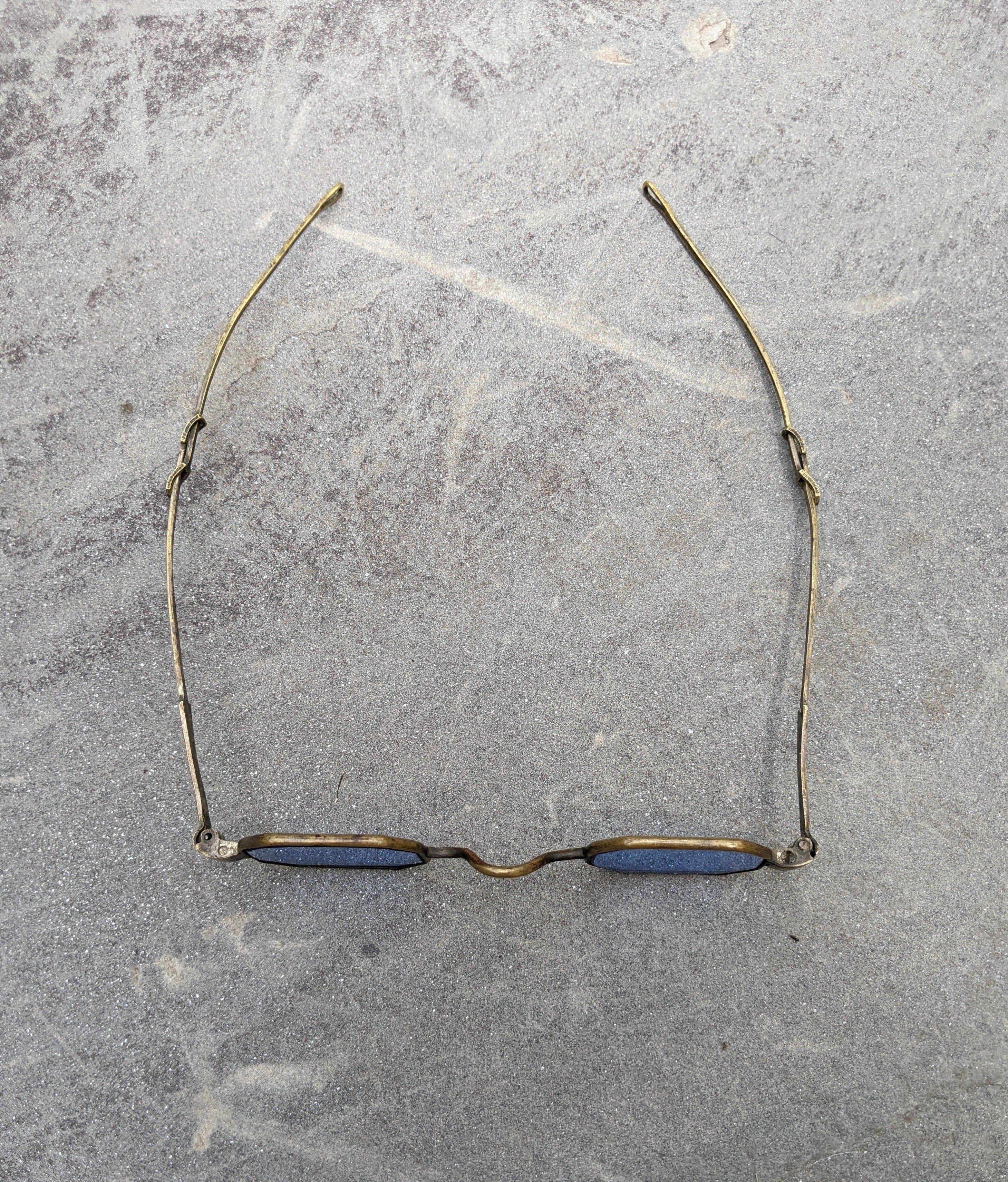19th C. Blue Tinted Eyeglasses