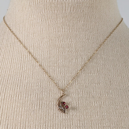 1900s-1910s 14k Gold Moon Pendant Conversion