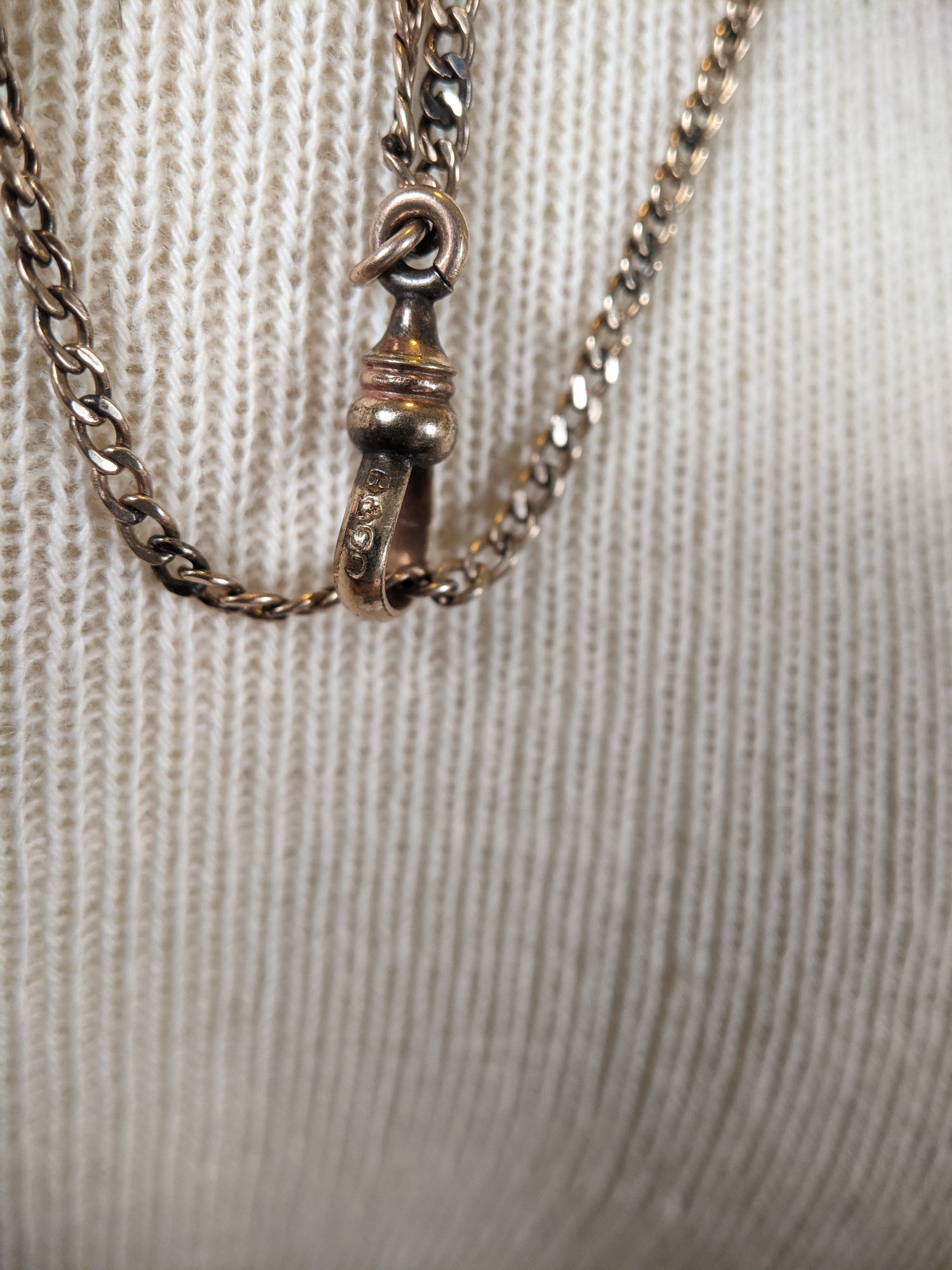 1900s-1910s Opal + Seed Pearl Slide Chain