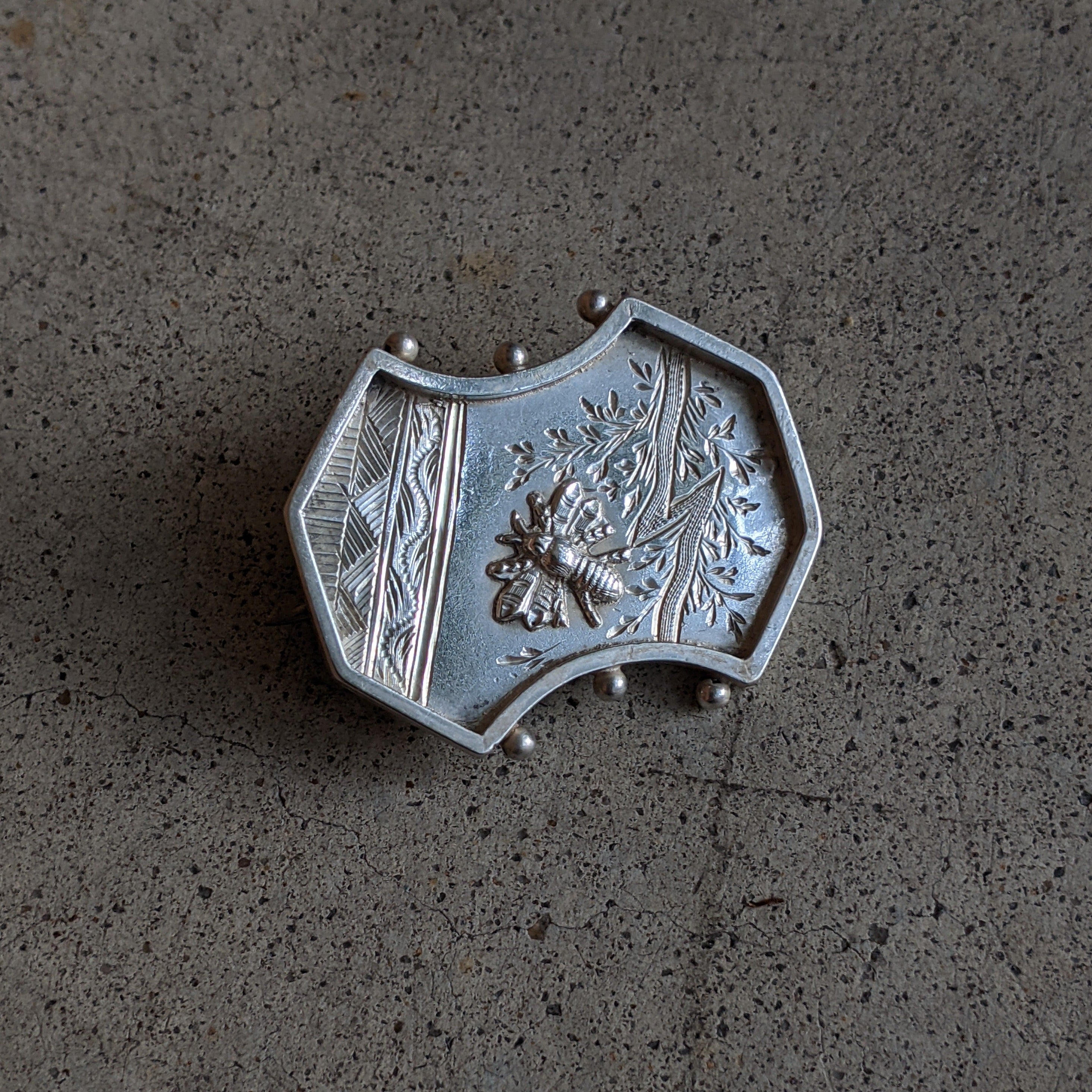 1880s Aesthetic Movement Bee Brooch