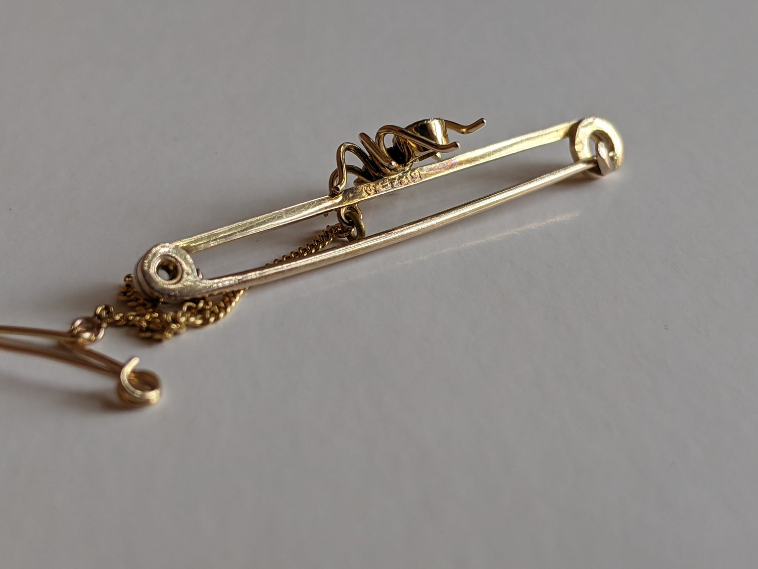 1900s 9k Gold Spider Brooch