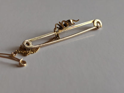 1900s 9k Gold Spider Brooch