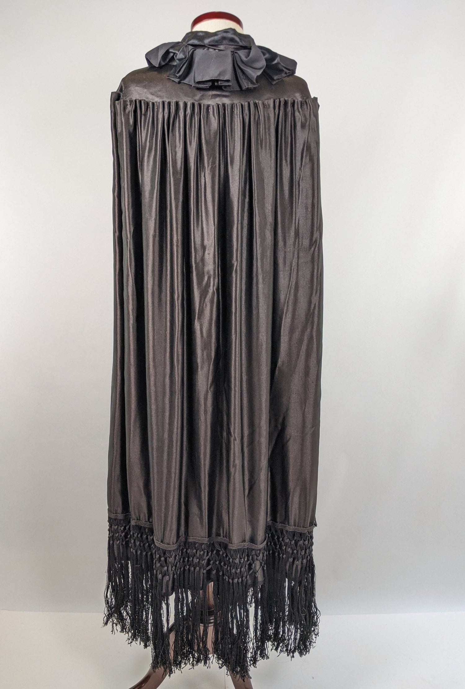 1910s-1920s Black Silk Cape