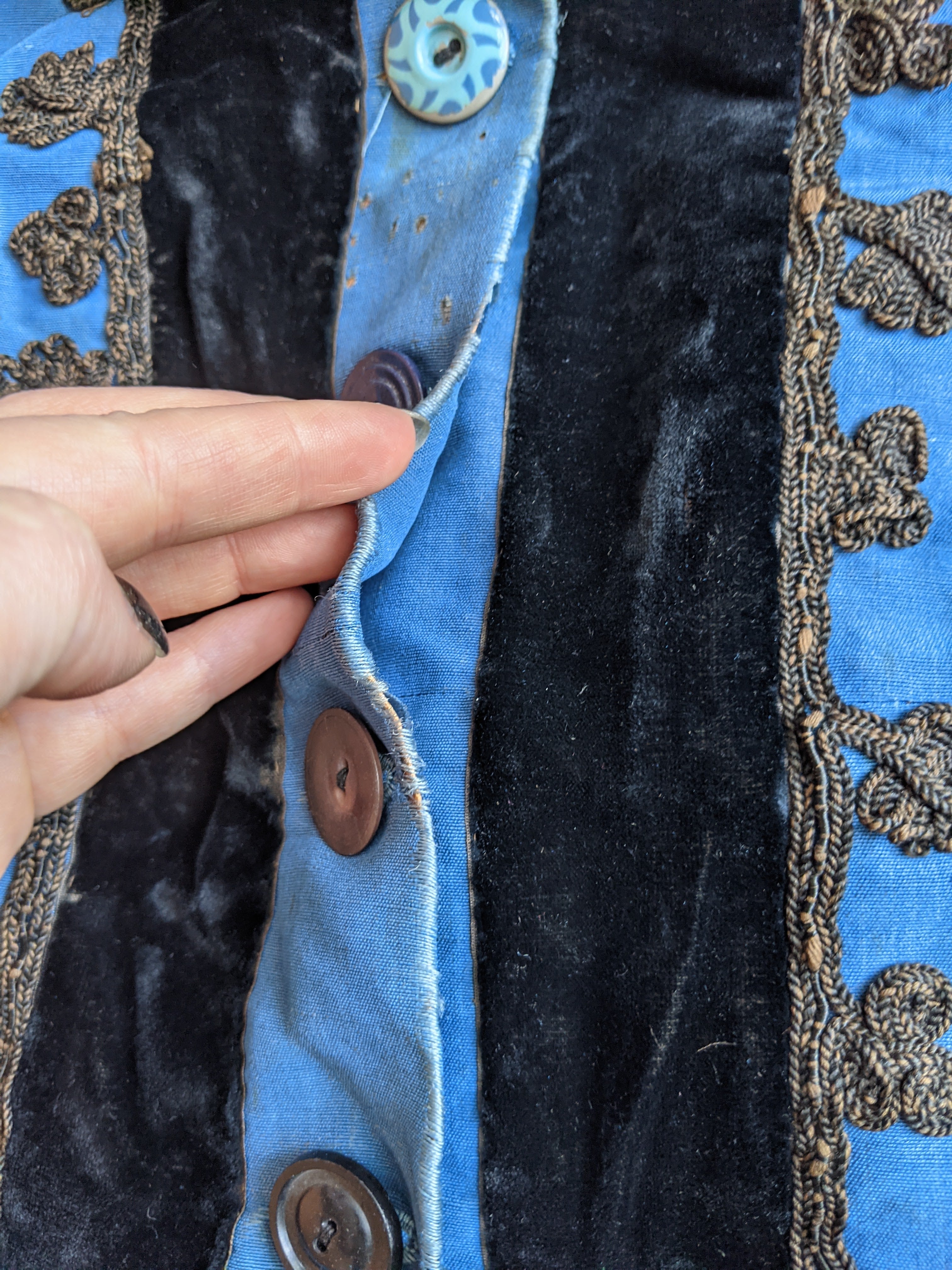 1880s Blue Wrapper Dress | Study or Display