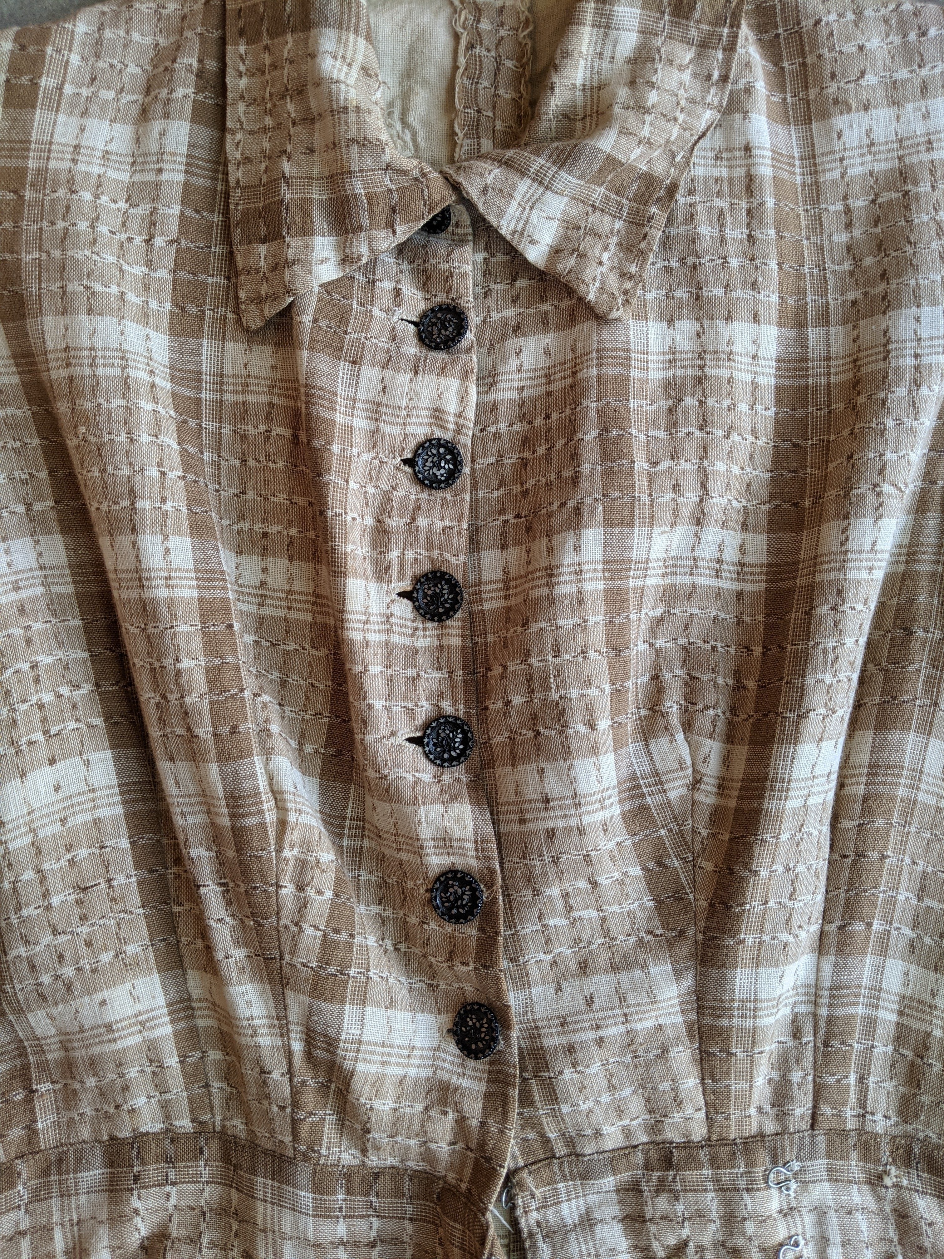 Antique Cotton Prairie Dress