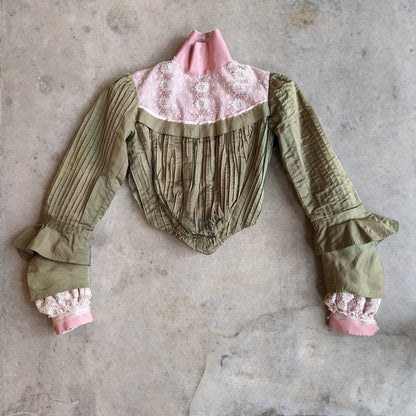 1900s Green + Pink Bodice | Study + Display