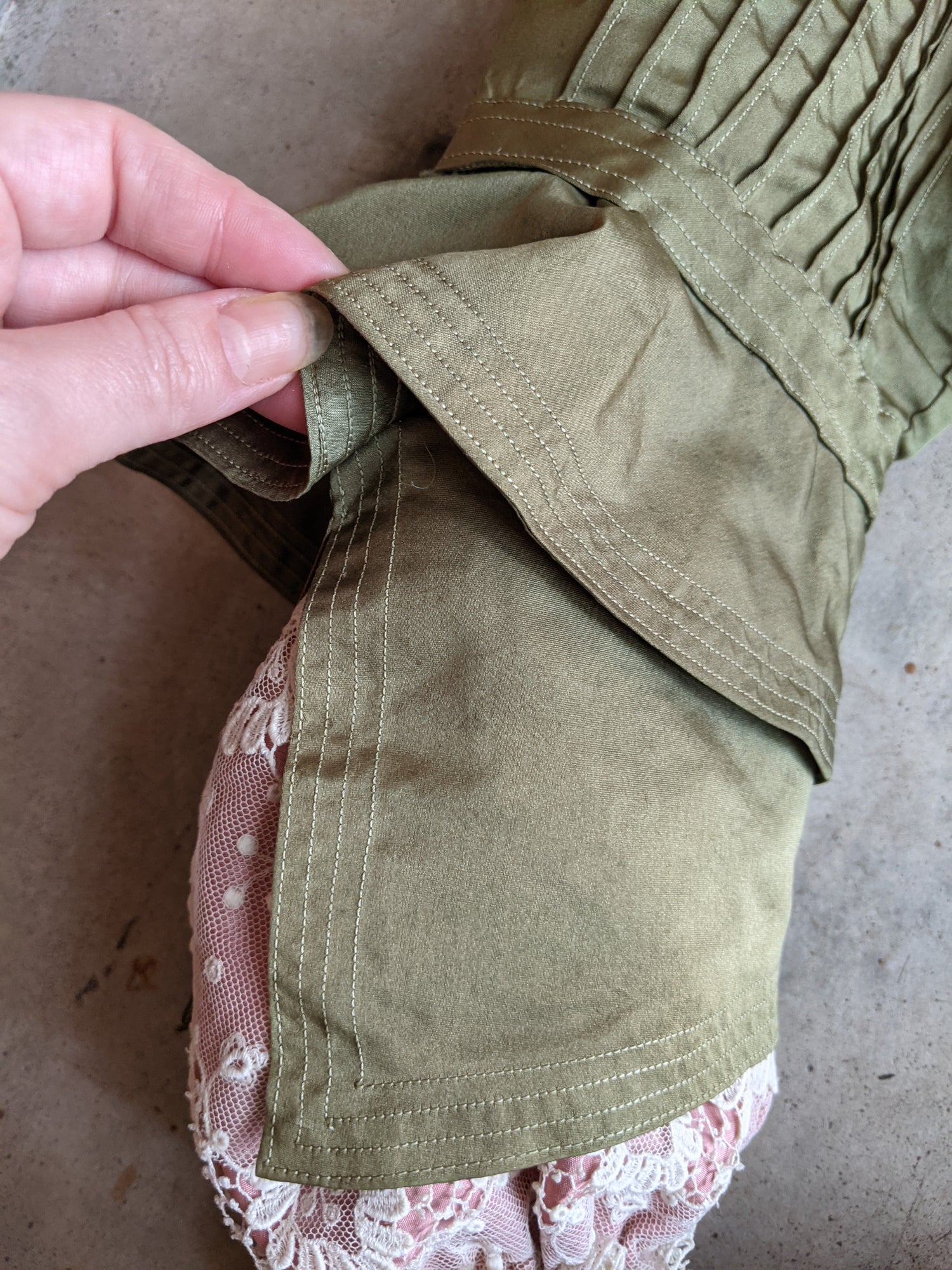 1900s Green + Pink Bodice | Study + Display