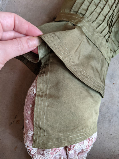 1900s Green + Pink Bodice | Study + Display