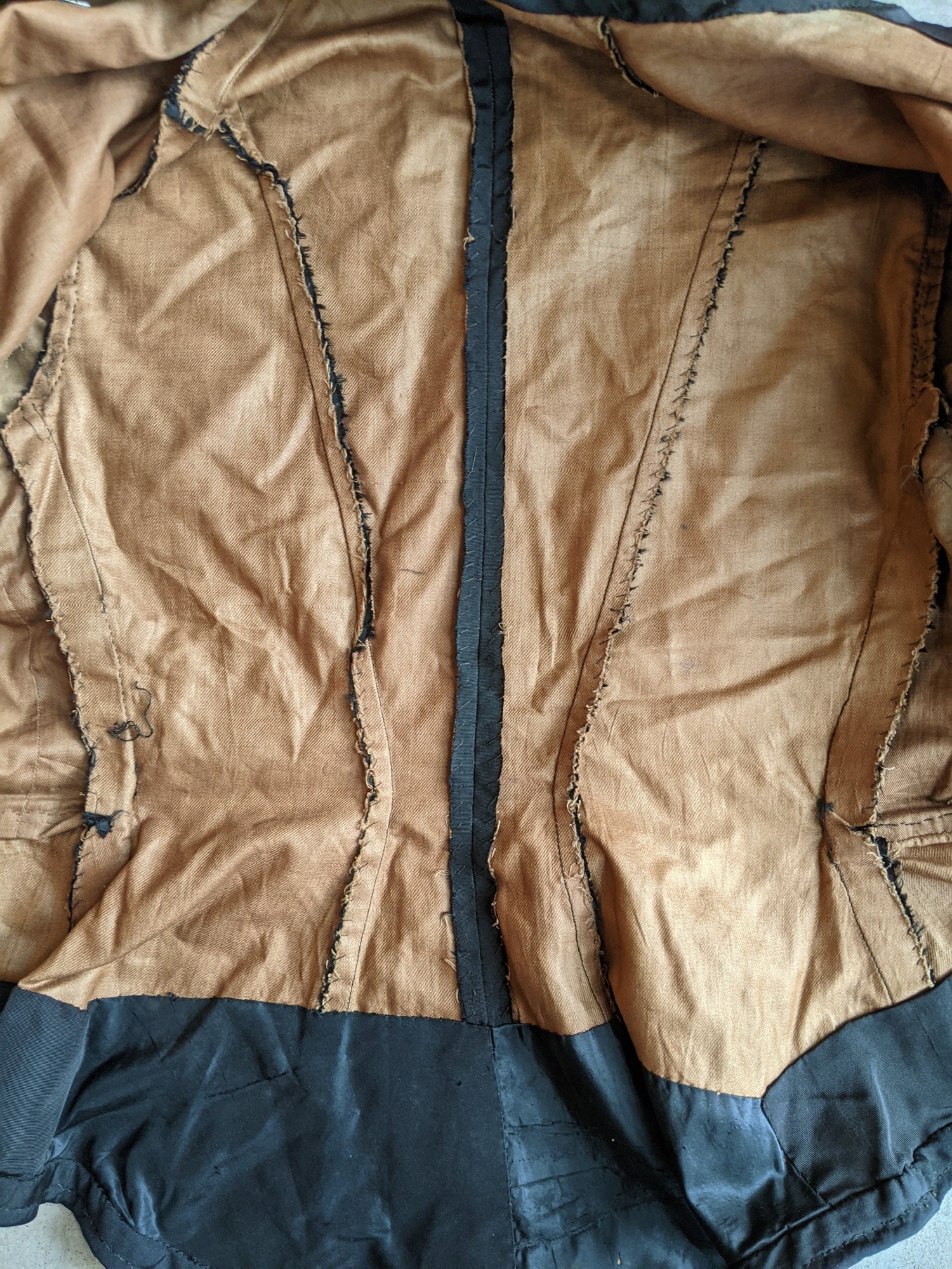 1870s Bombazine Bodice