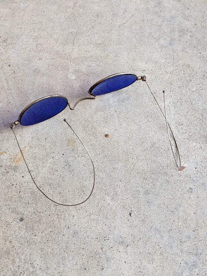 Cobalt Blue 1890s-1900s Tinted Glasses 