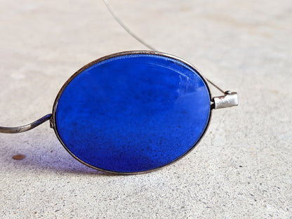 Cobalt Blue 1890s-1900s Tinted Glasses 