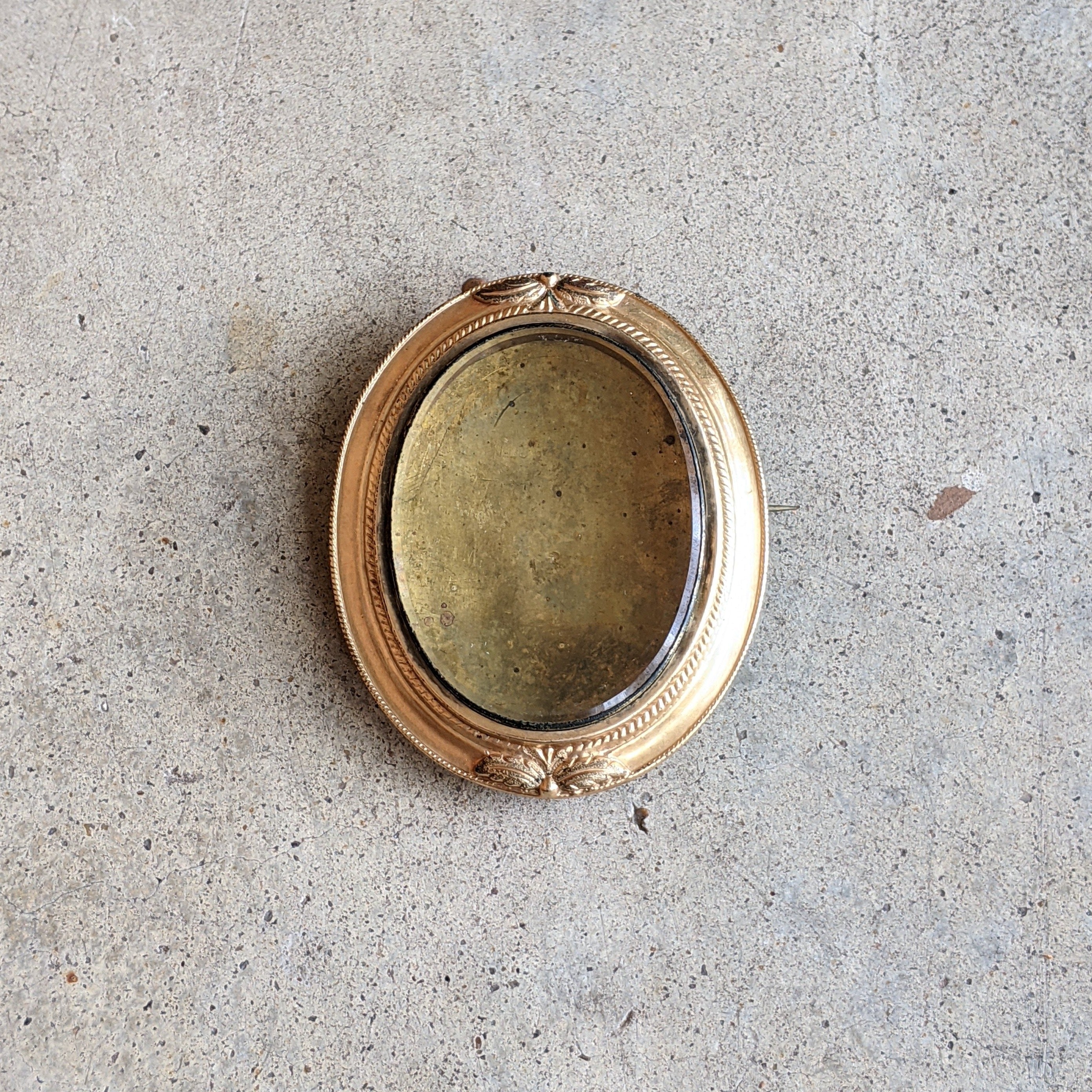 Mid-19th Century Empty Hair Brooch/Pendant