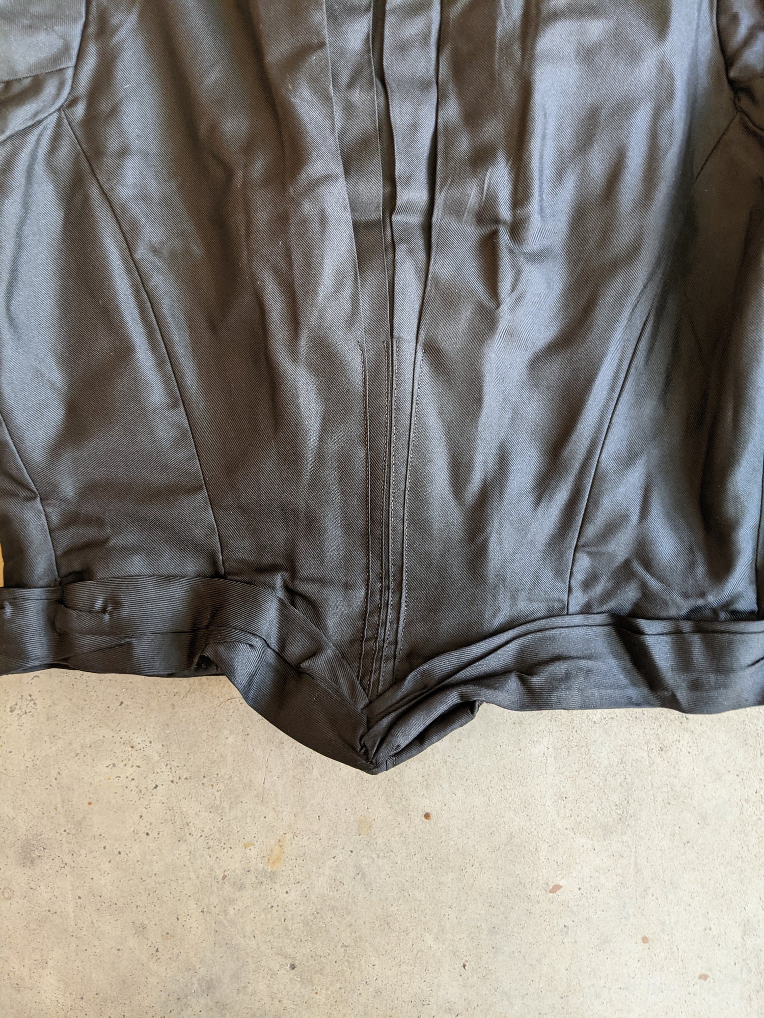 1890s Black Silk Bodice