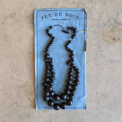 19th C. Faux Jet Necklace | Deadstock