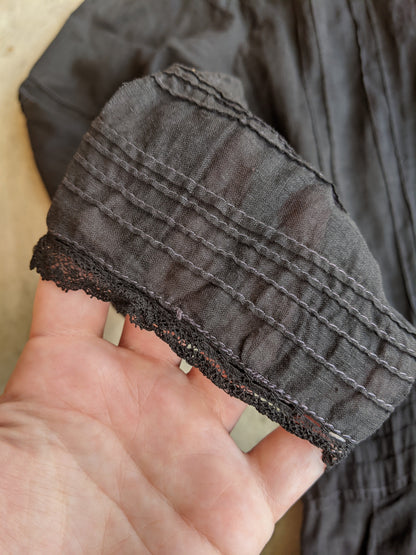 1900s - 1910s Black Lingerie Dress