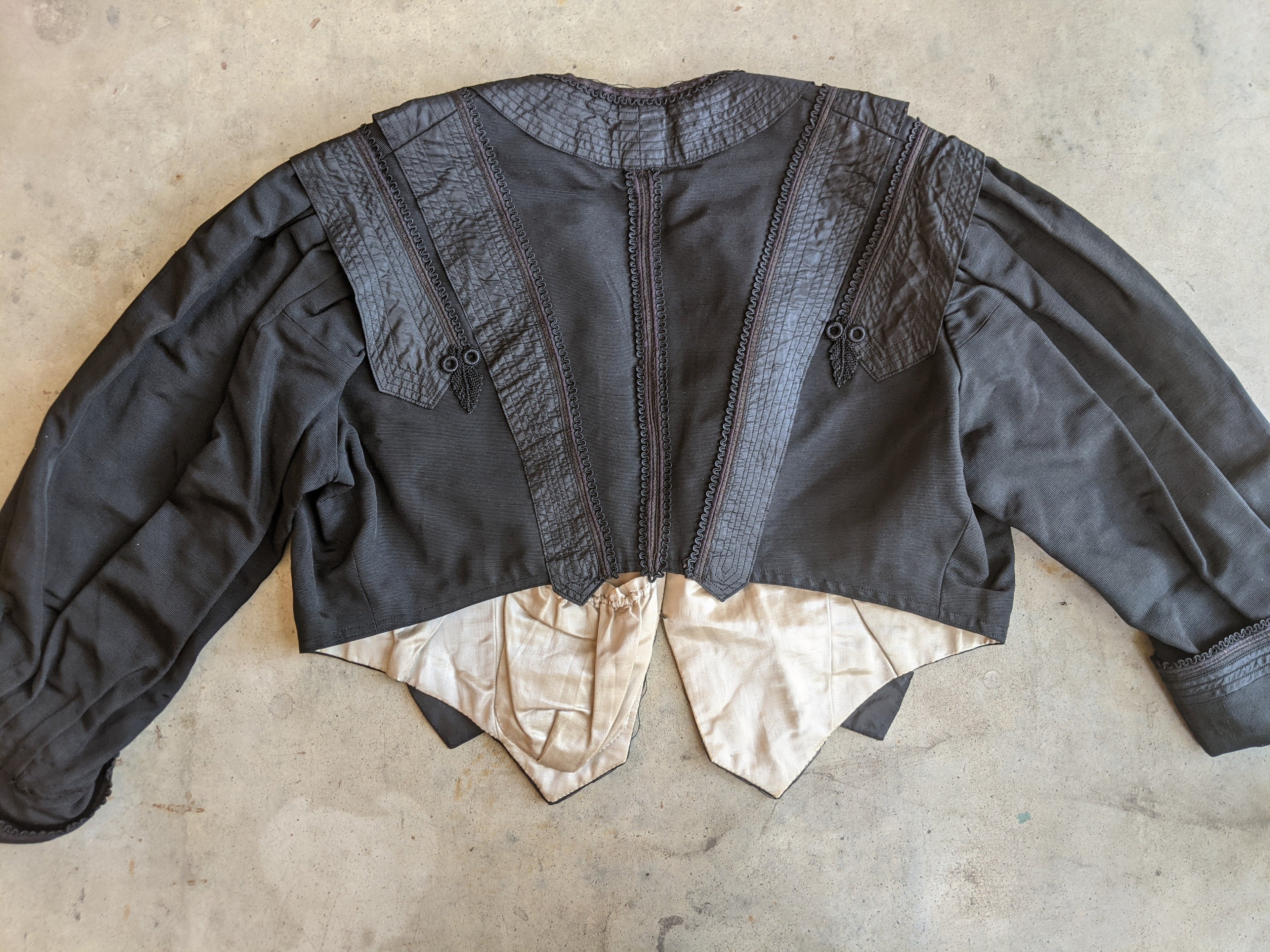 1900s Silk Eton Jacket | Study or Repair